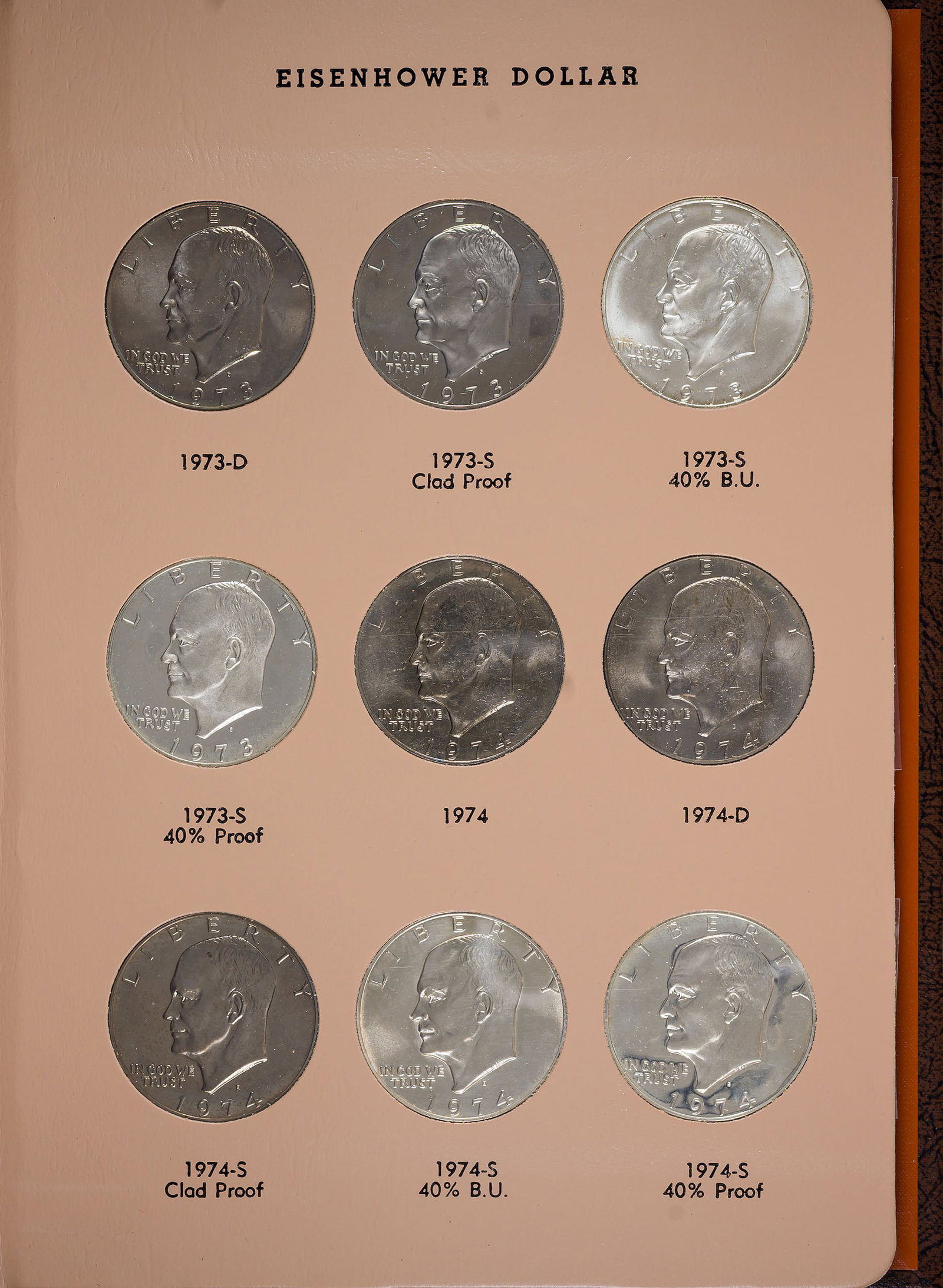 1971-78 Complete Eisenhower Dollar Set - 2
