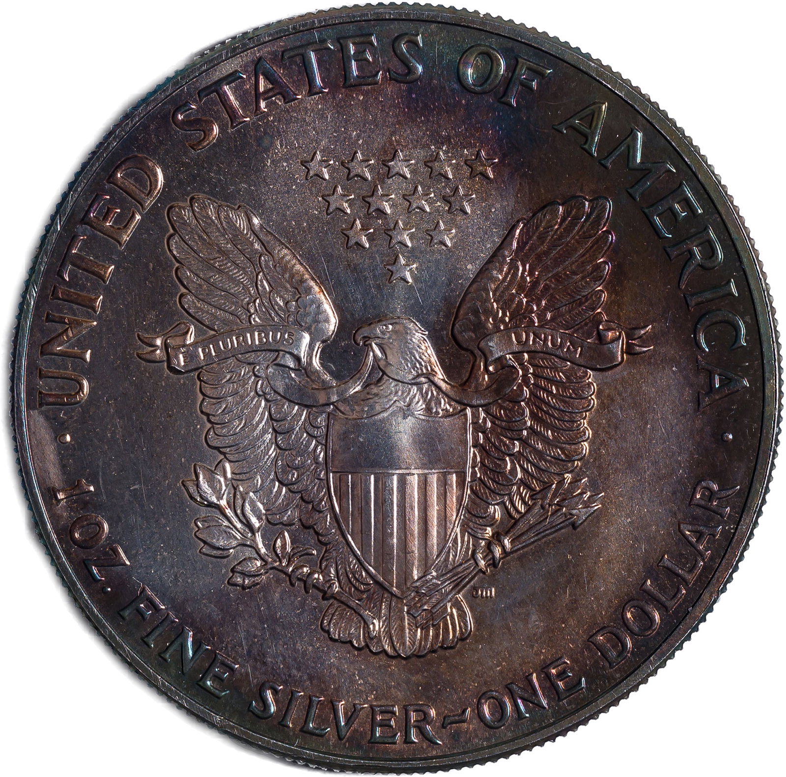 Gem Unc Colorful 1988 American Eagle Silver $1 - 2
