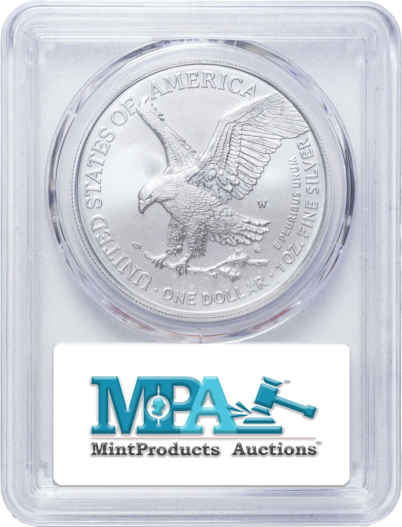 PCGS Specimen-70 2021-W American Eagle Silver $1 - 2