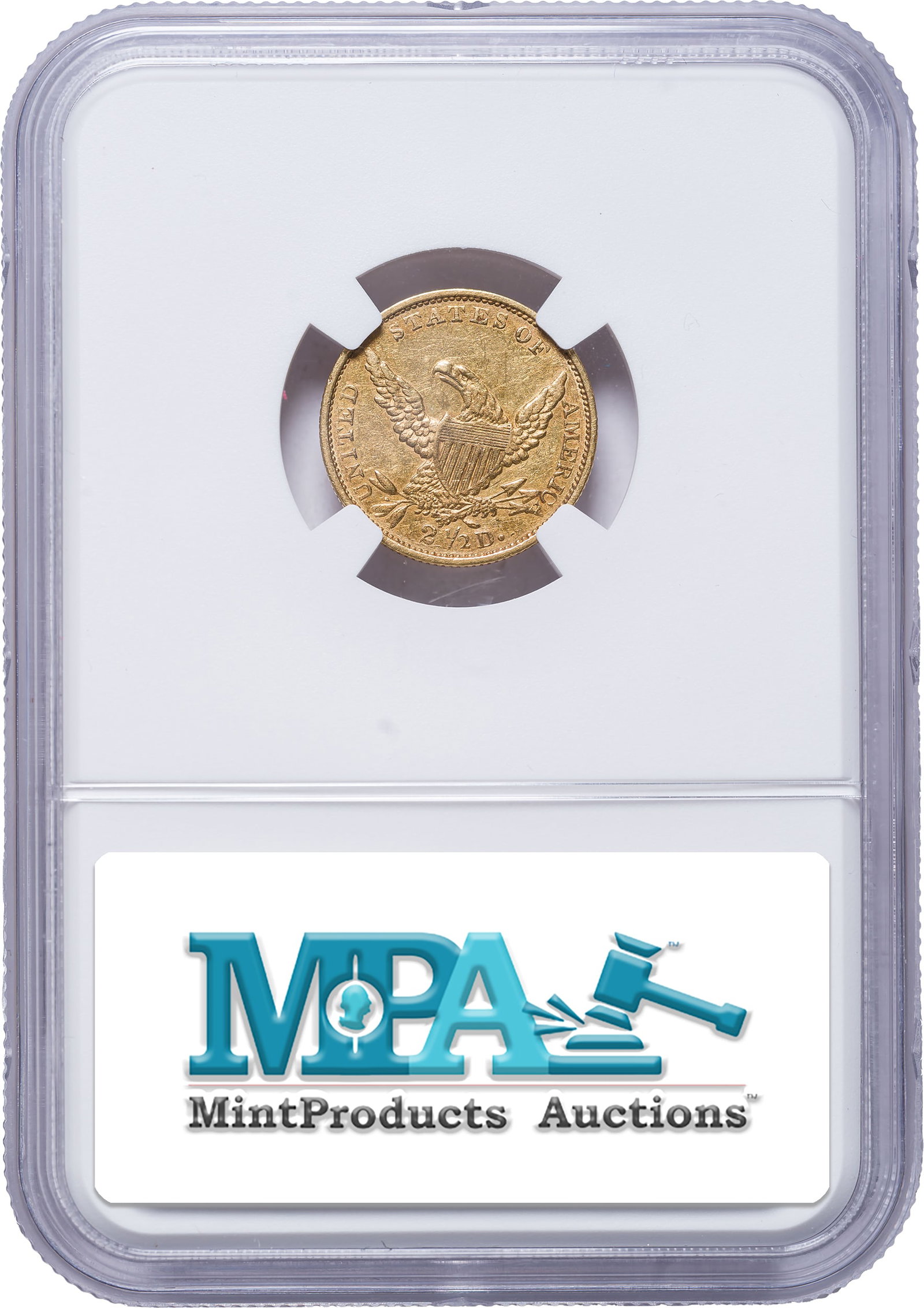NGC AU Details 1834 $2.50 Gold - 2