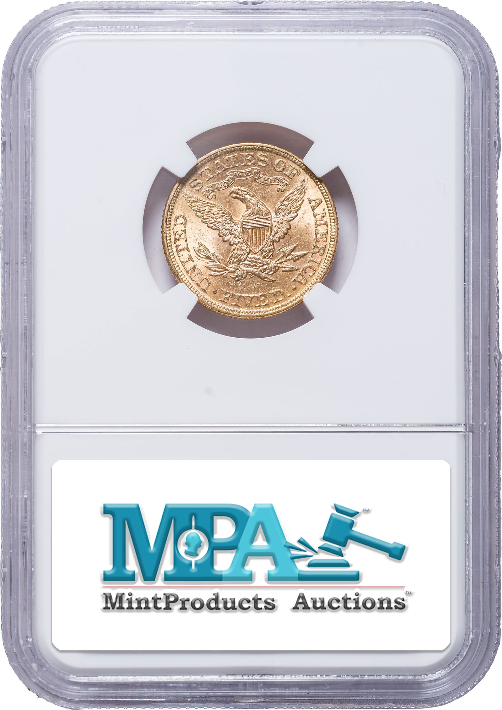 NGC MS-65 1893 $5 Liberty Gold - 2