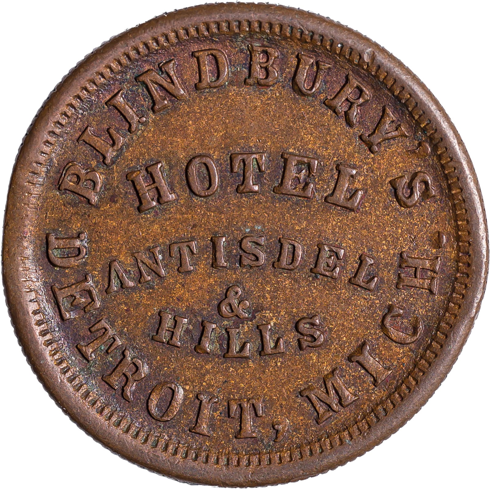 CWT. Michigan. EF-AU 1863 Store Card - 2