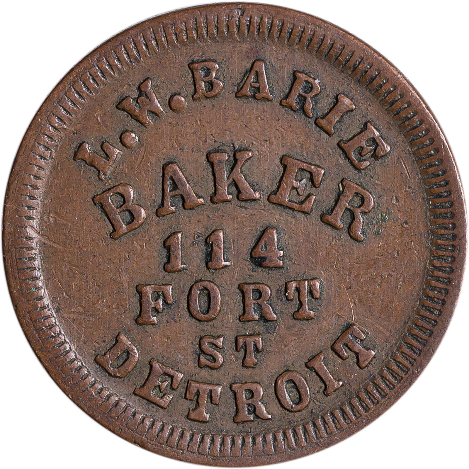 CWT. Michigan. EF-40 1863 Store Card - 2