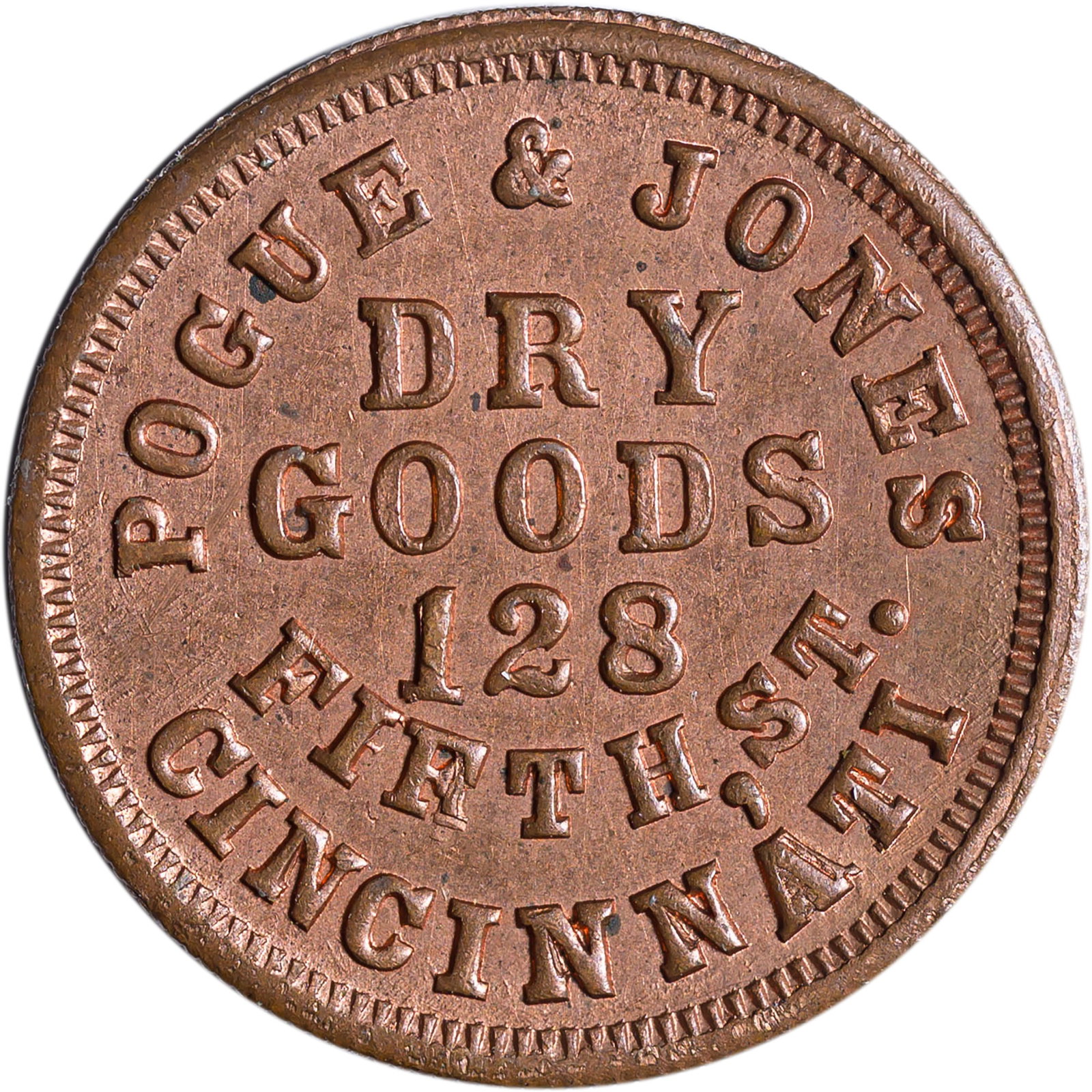 CWT. Ohio. MS-63 BN 1863 Store Card - 2