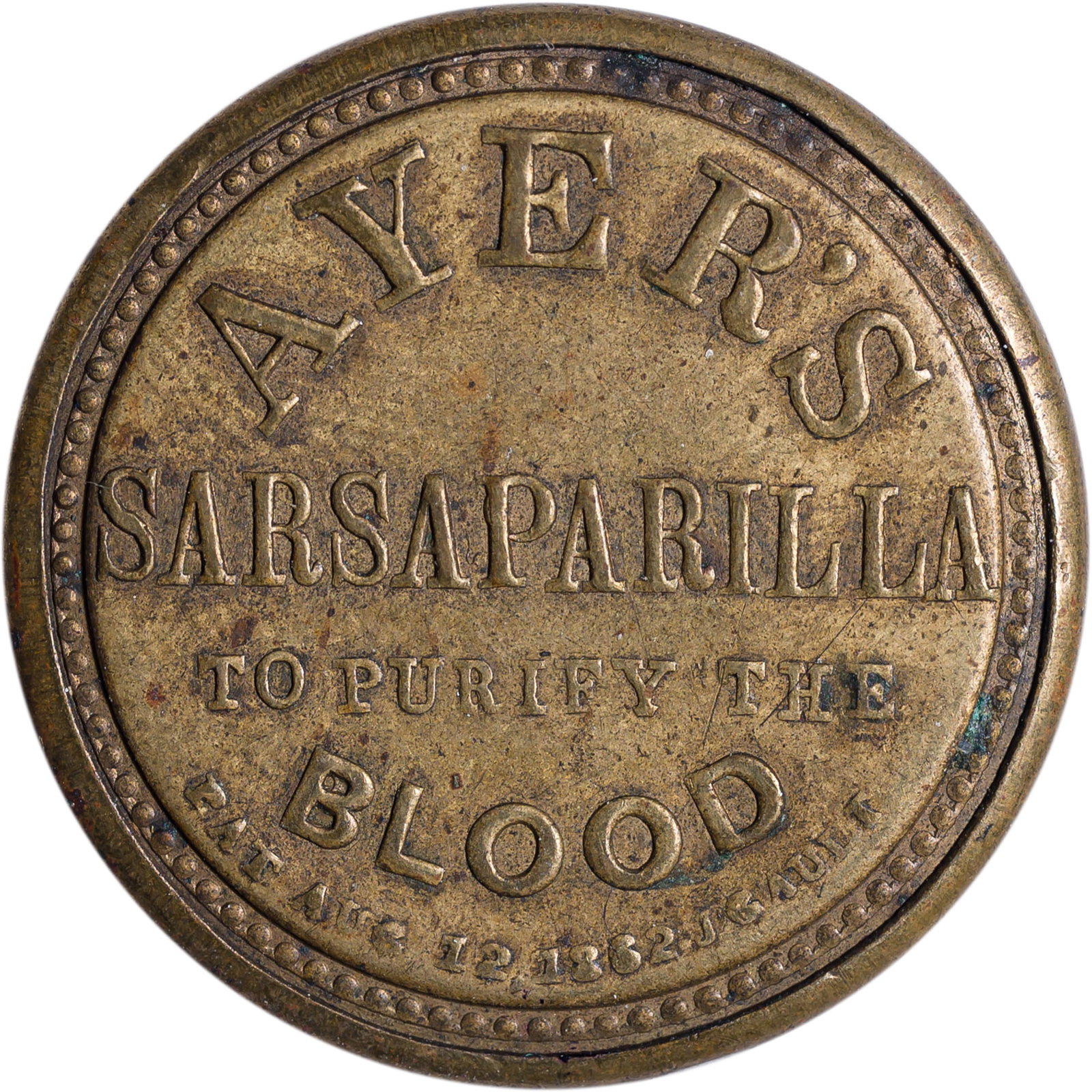 Encased Postage. Choice EF Ayer's Three-Cents - 2