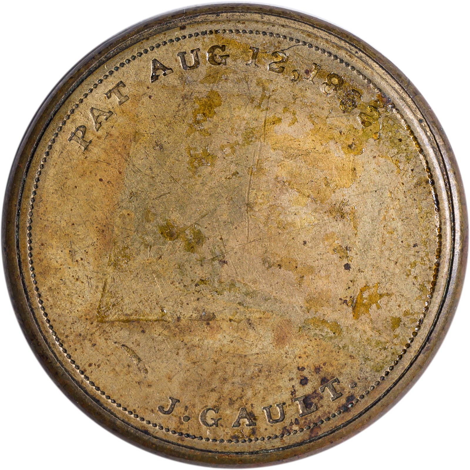 Encased Postage. VF J. Gault 10-Cents - 2