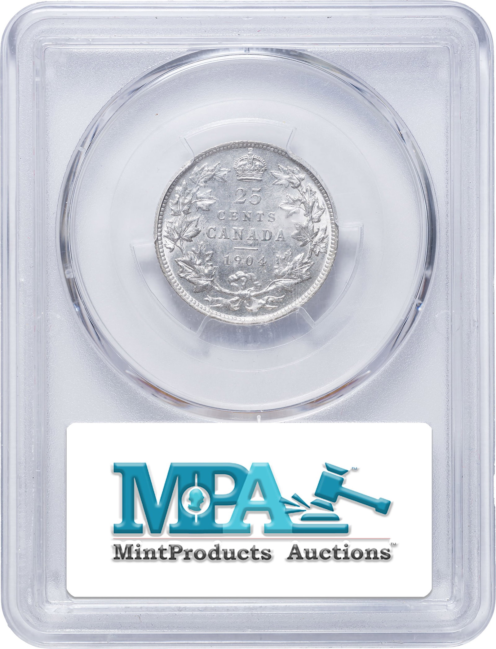 Canada. PCGS AU-55 1904 Twenty-Five Cents - 2