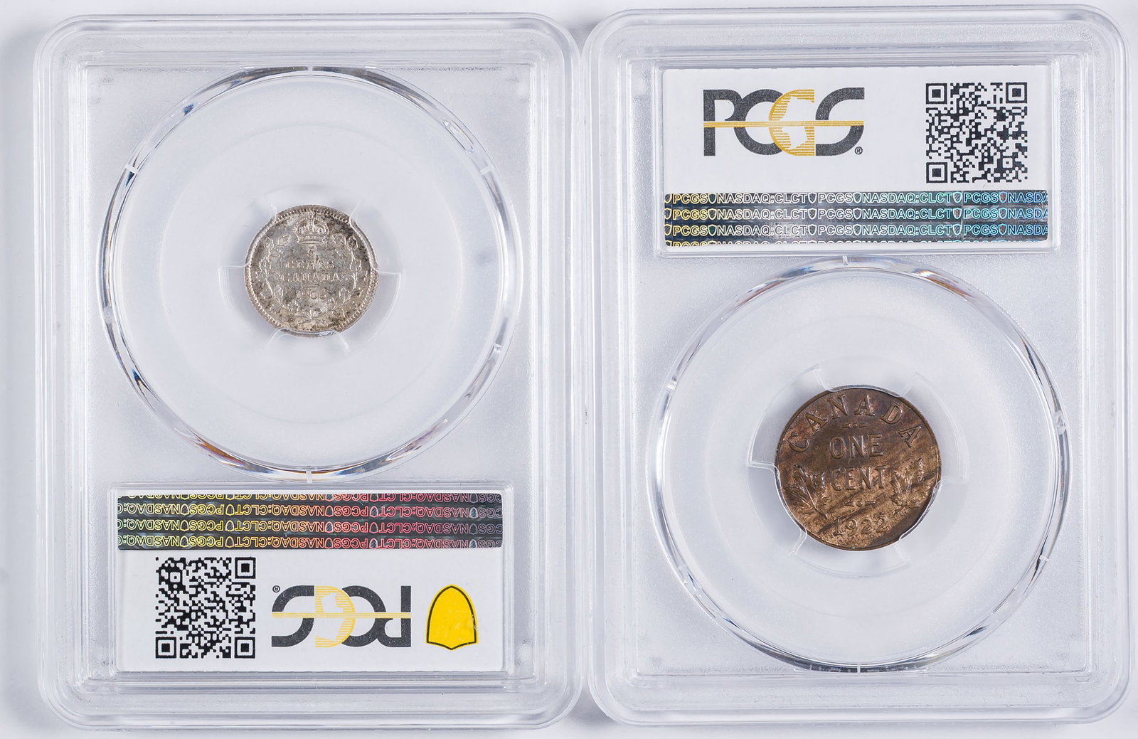 Canada. PCGS-Certified Denomination Duo - 2