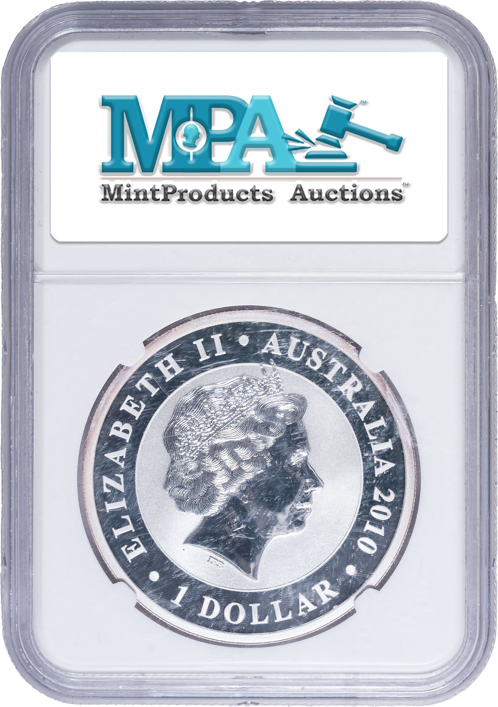 Australia. NGC MS-70 2010-P Silver Dollar - 2