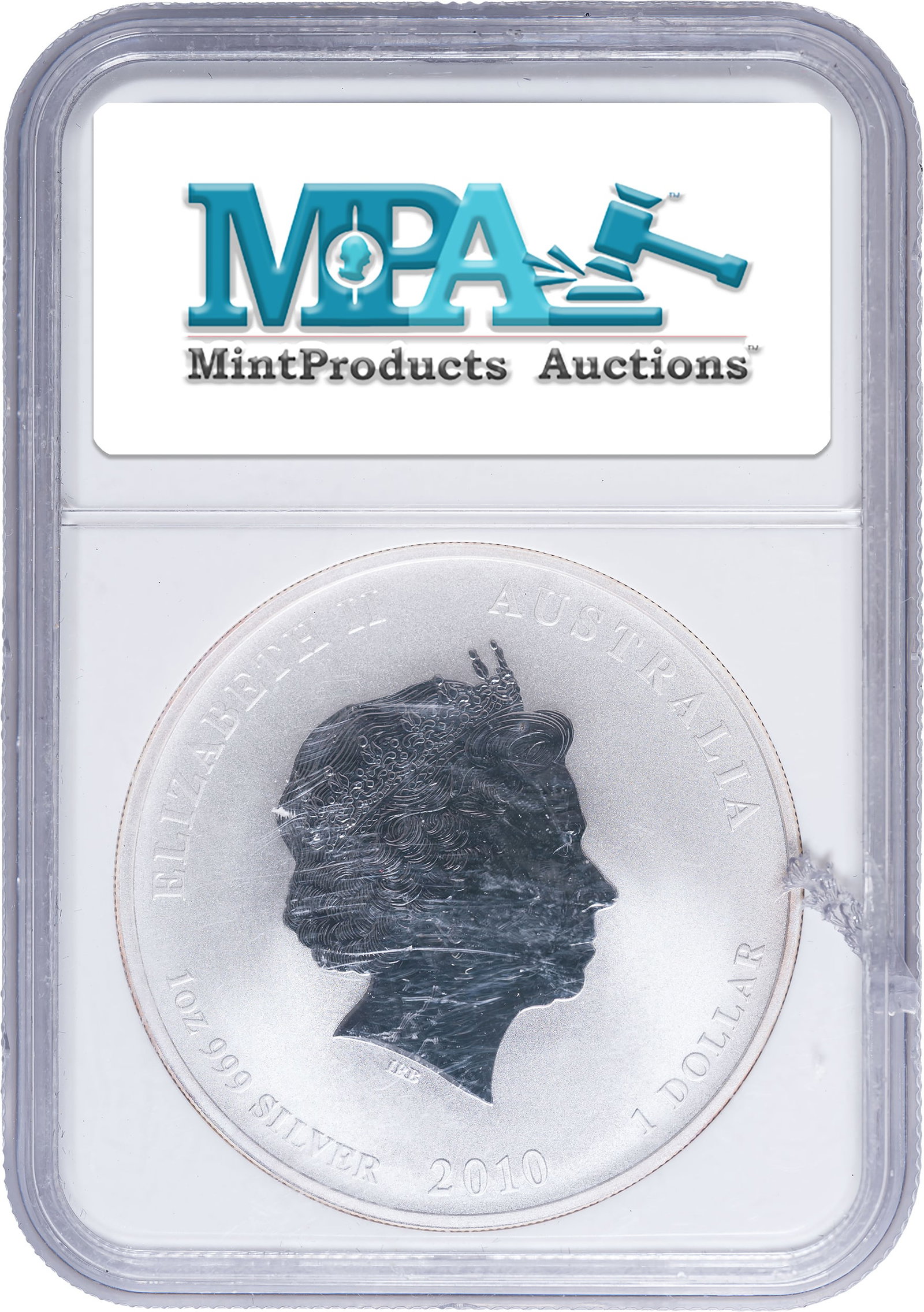 Australia. NGC MS-70 2010-P Silver Dollar - 2