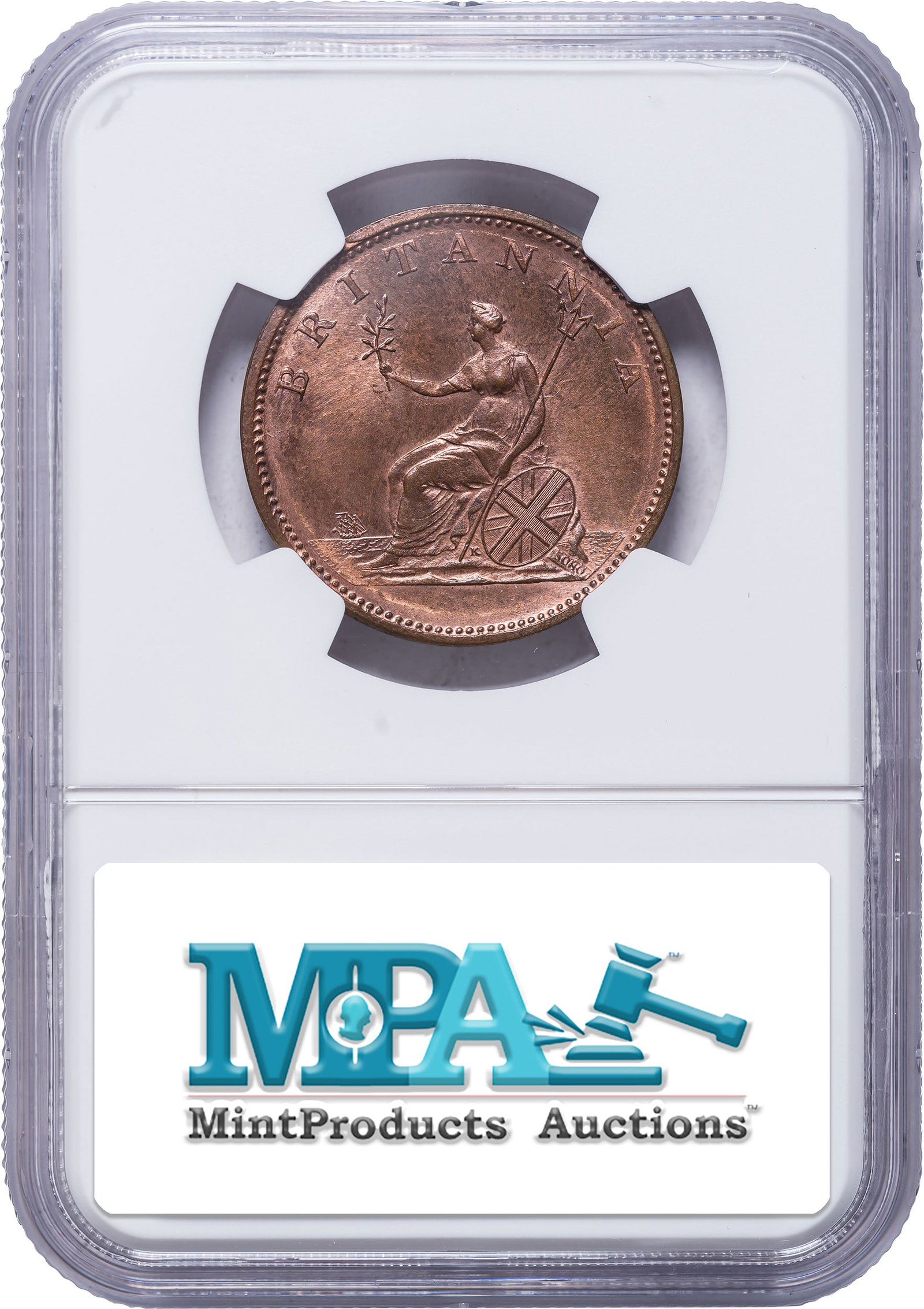 Great Britain. NGC MS-65 RB 1806 Halfpenny - 2