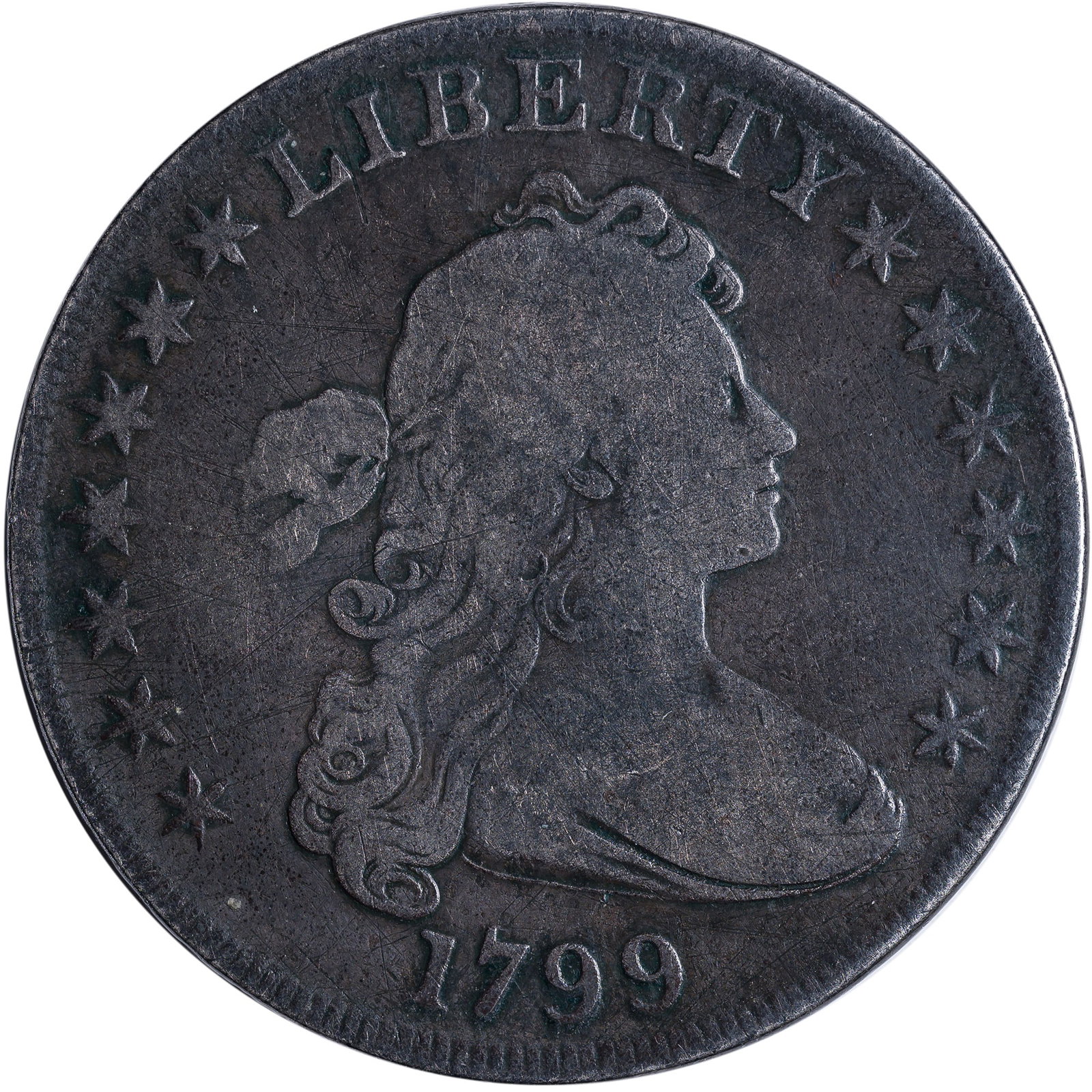 F-12 1799 Bust Dollar (1 of 2)