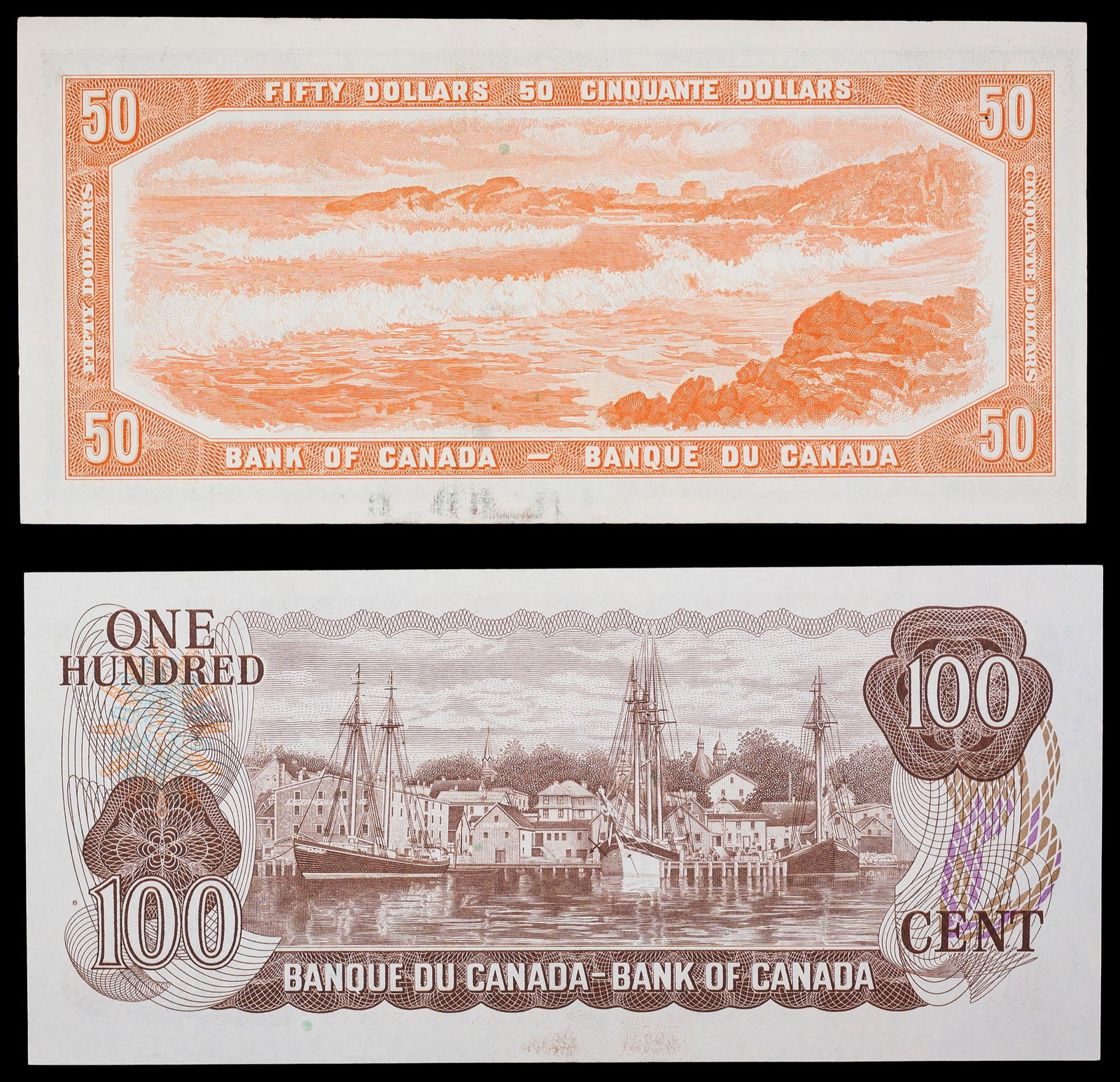 Cananda $50 & $100 Note Pair - 2