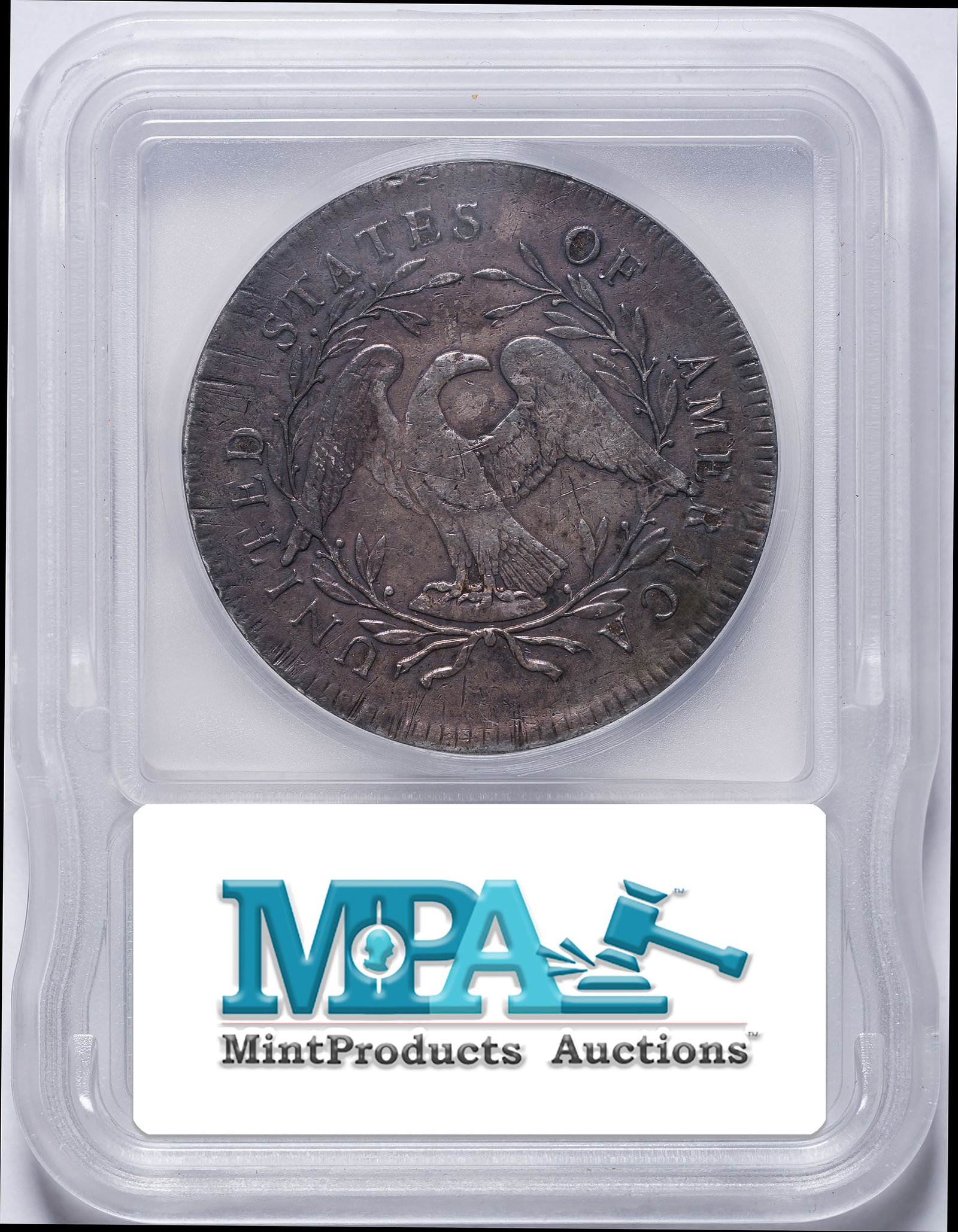 ICG VF-35 Details 1795 Silver Plug Dollar - 2