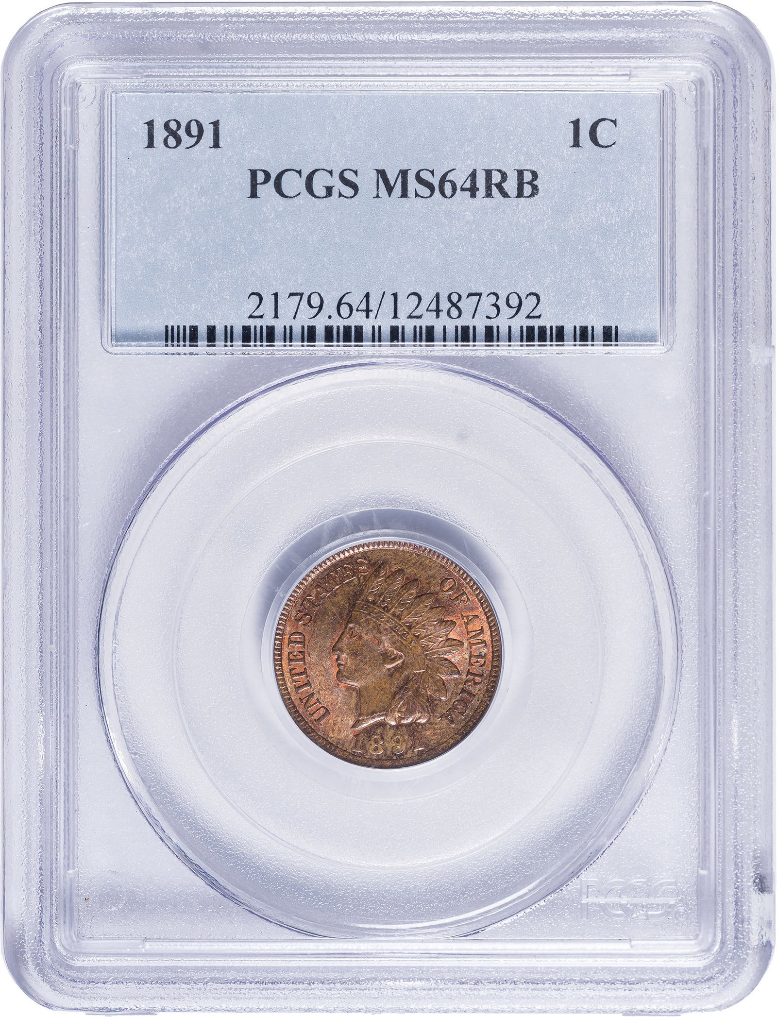 PCGS MS-64 RB1891 Indian Cent (1 of 2)