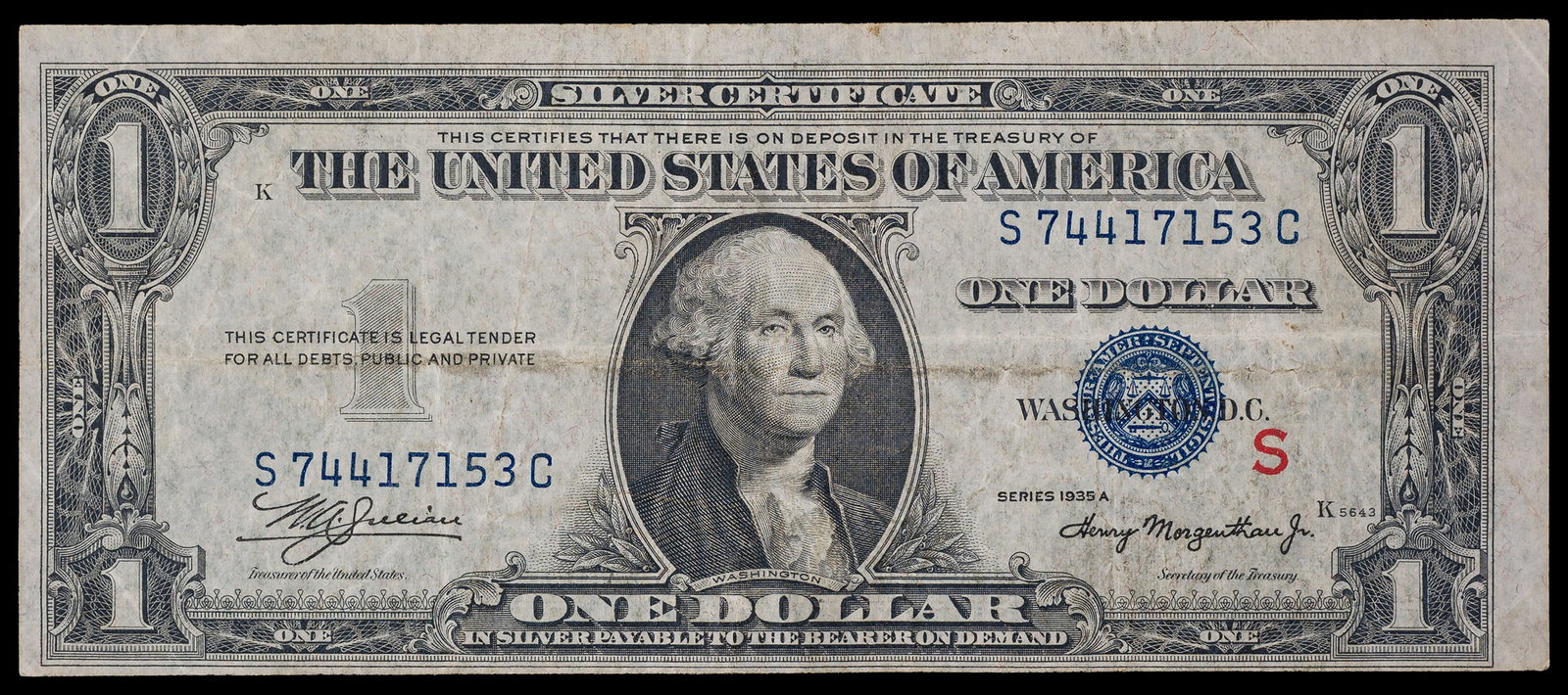 2 Piece Set Of VF Experimental 1935-A $1 - 3