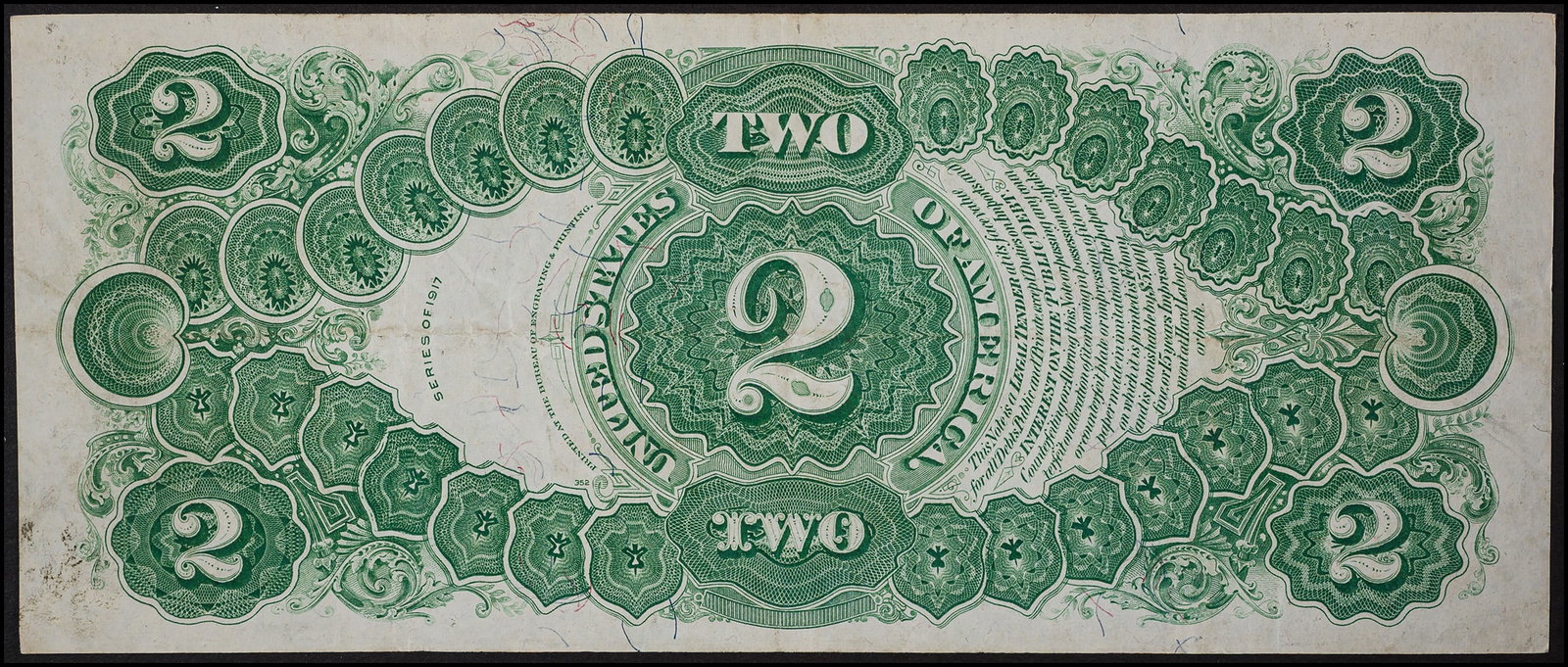 VF+ 1917 $2 Legal Tender Note - 2