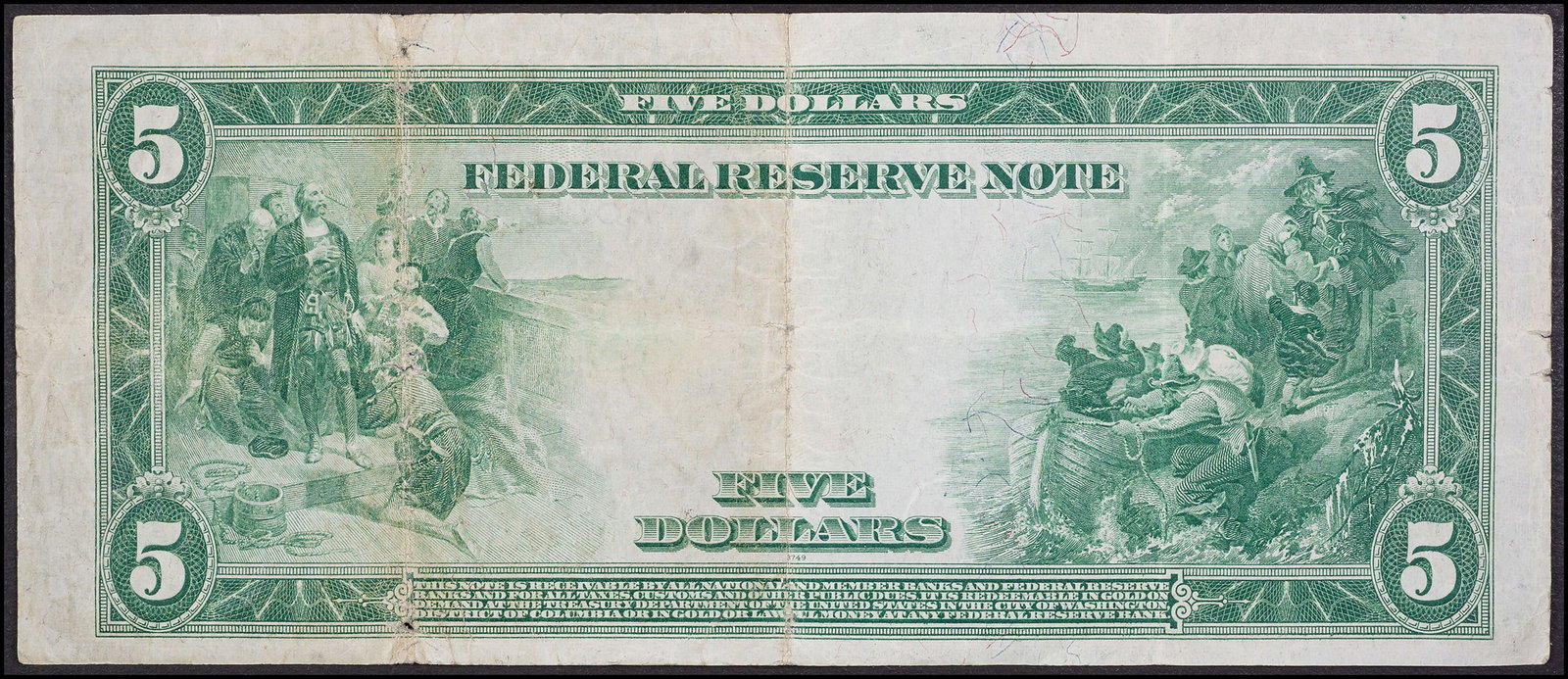 VF 1914 $5 Federal Reserve Note - 2