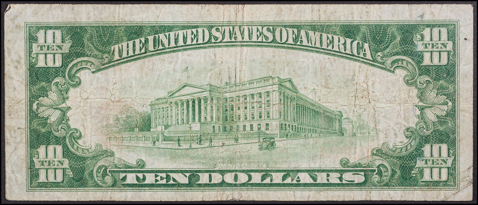VF 1929 $10 Uxbridge MA National - 2