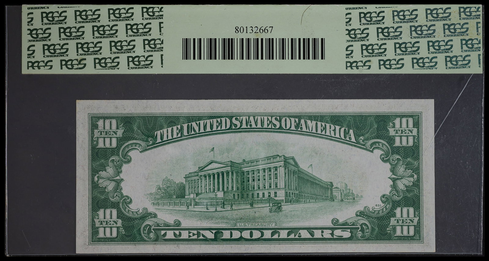PCGS Gem-65 PPQ 1934A $10 Federal Reserve Note - 2