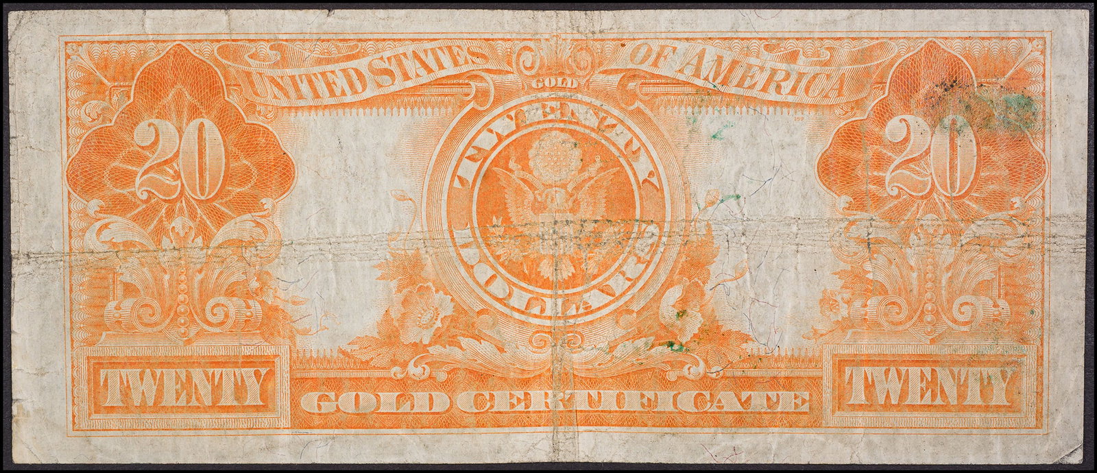 Fine 1922 $20 Gold Certificate - 2