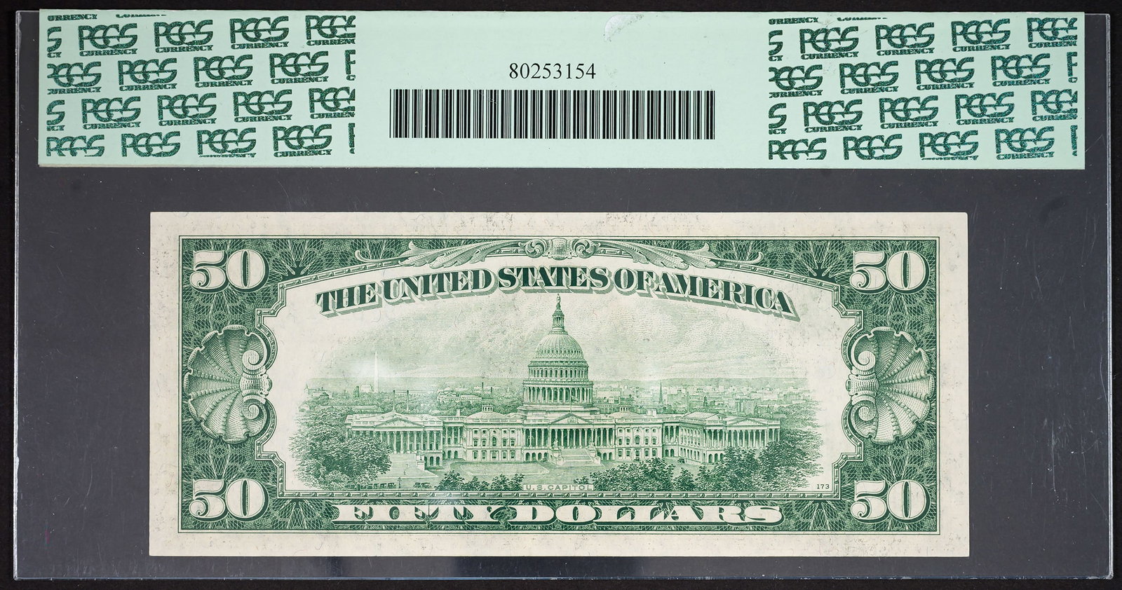 PCGS Gem-66 PPQ 1950B $50 Federal Reserve Note - 2