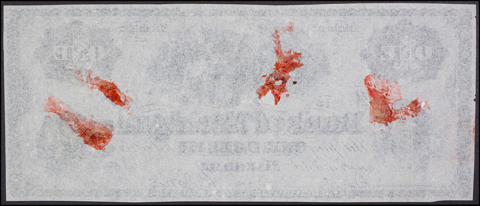 AU 1854 Marshall MI $1 Obsolete Currency - 2