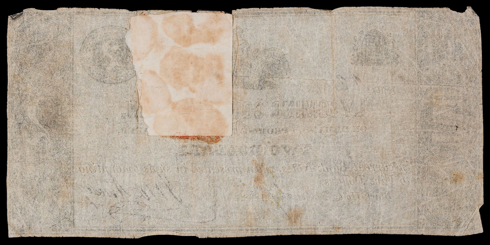 Fine 1838 Black Hole PA $2 Obsolete Currency - 2