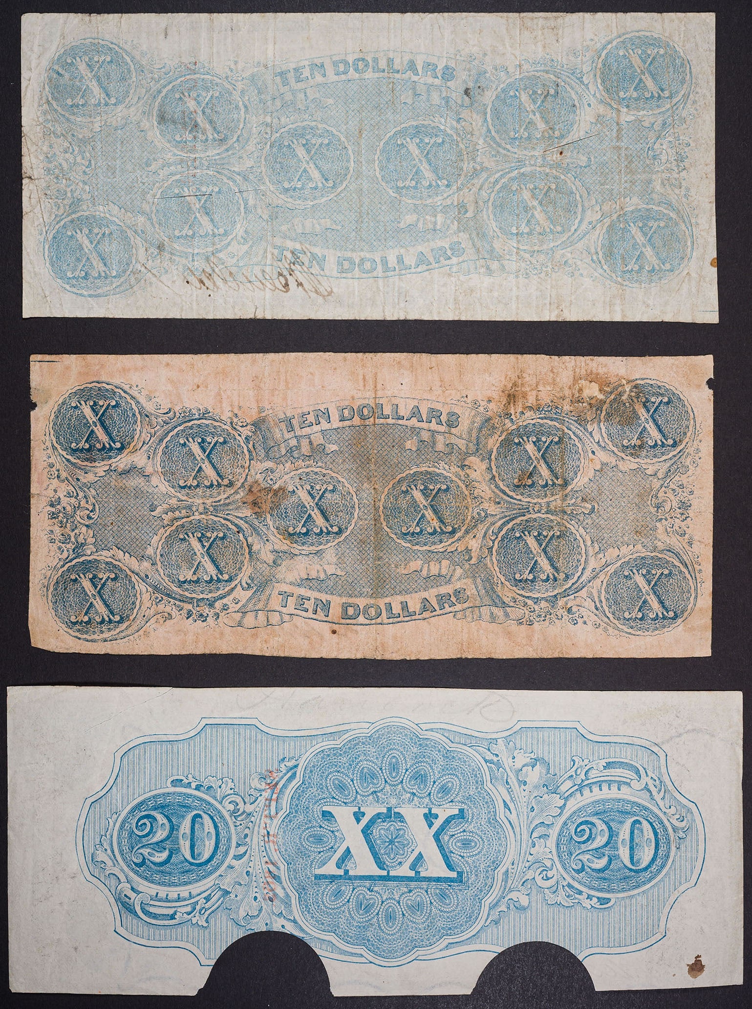 Confederate $10 & $20 Pair - 2