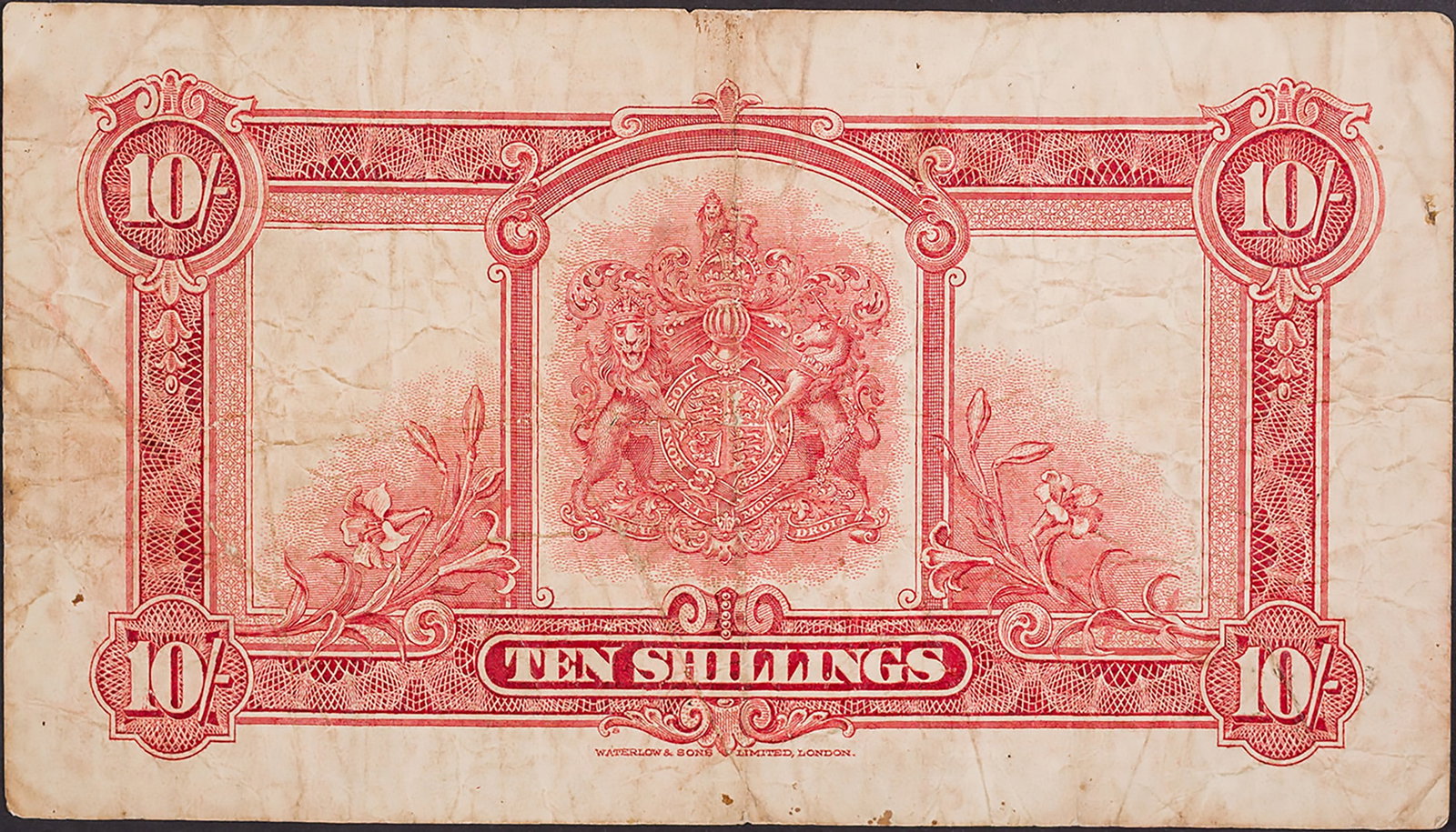 Bermuda. VF 1927 10 Shillings - 2