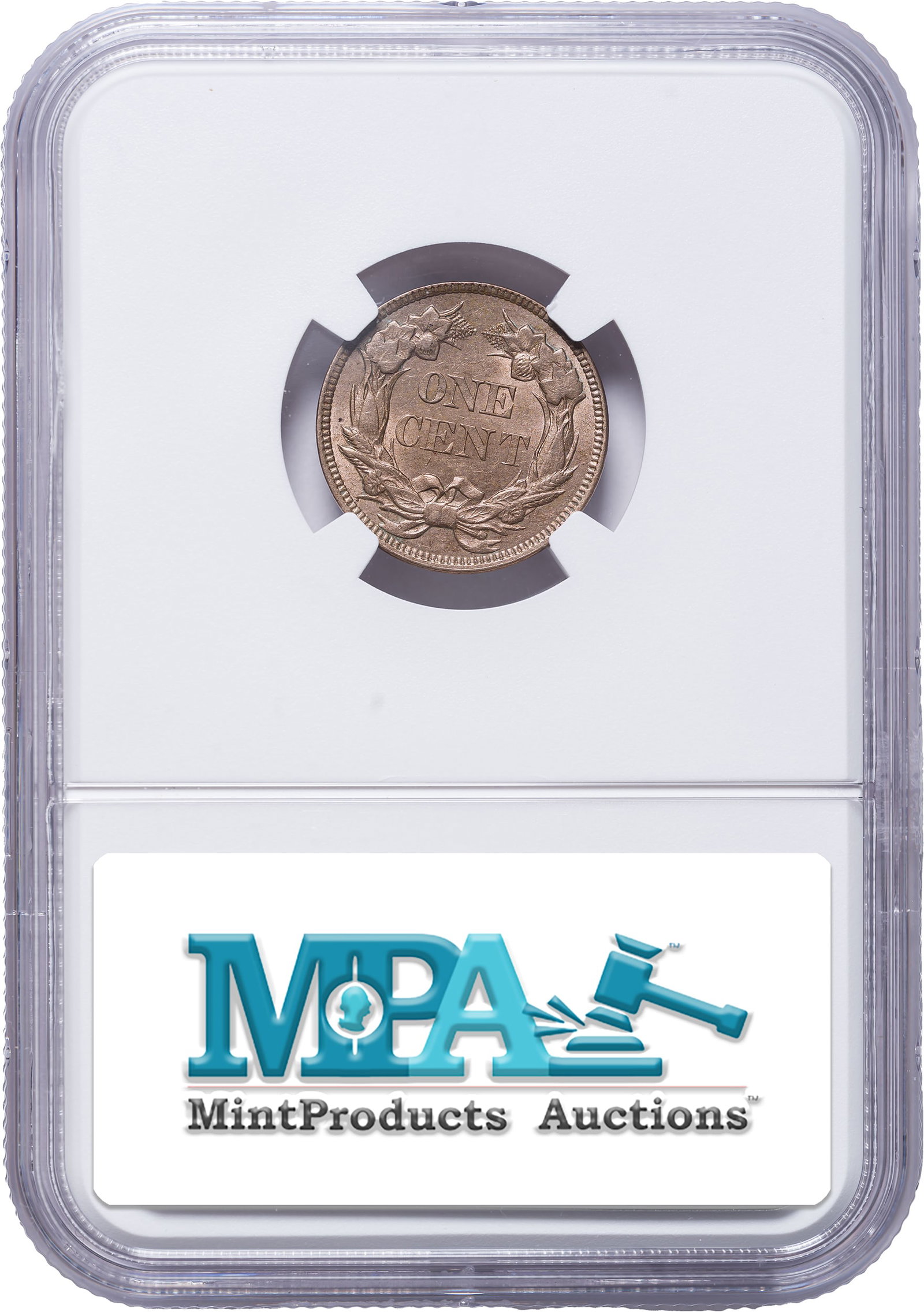 NGC MS-61 1857 Flying Eagle Cent - 2