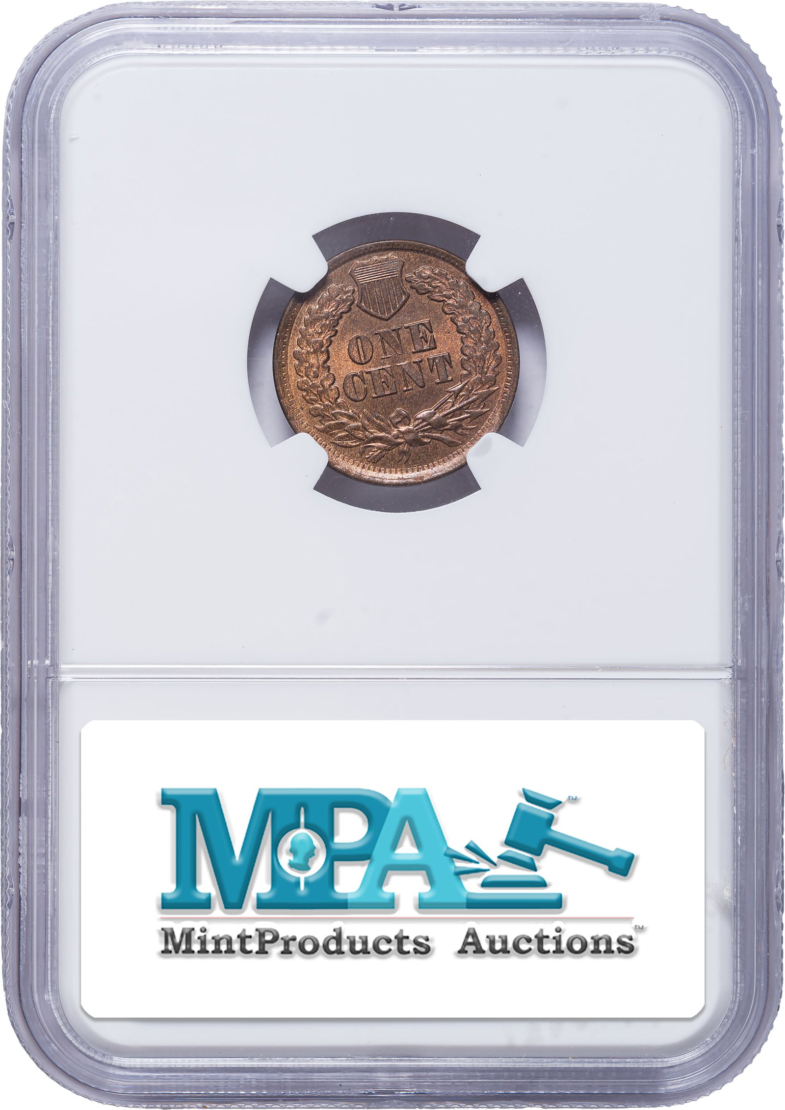 NGC MS-63 RB CAC 1865 Indian Cent - 2