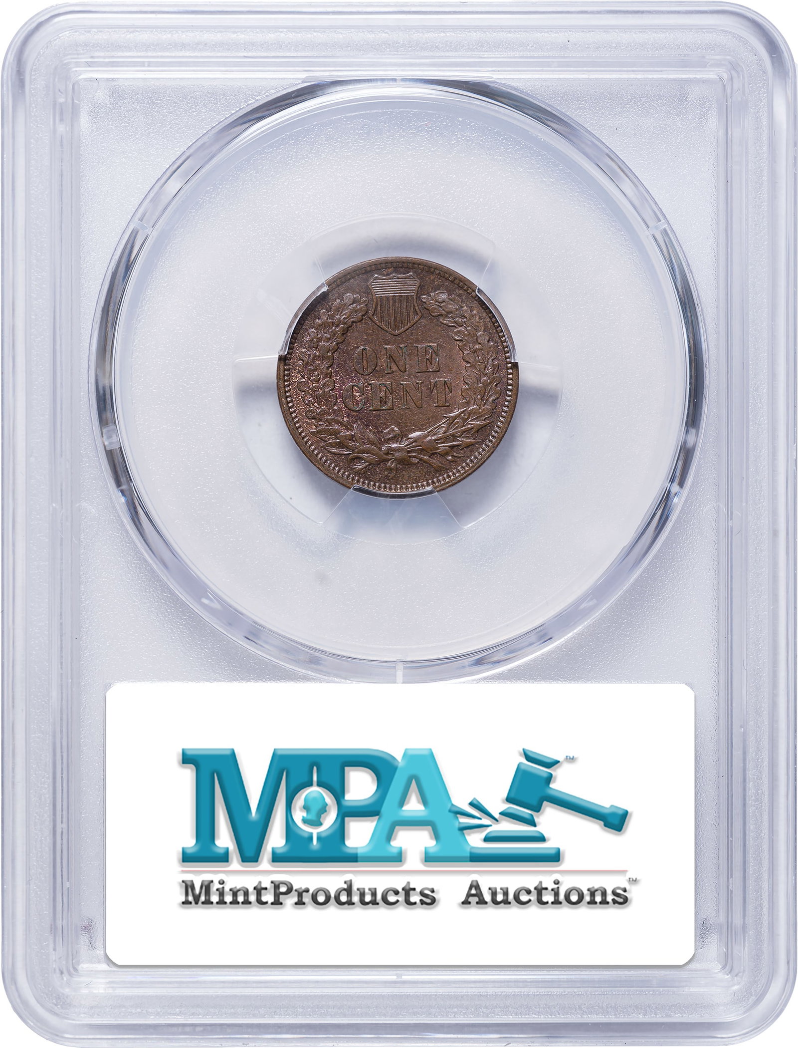 PCGS MS-62 BN Open 3 1873 Indian Cent - 2