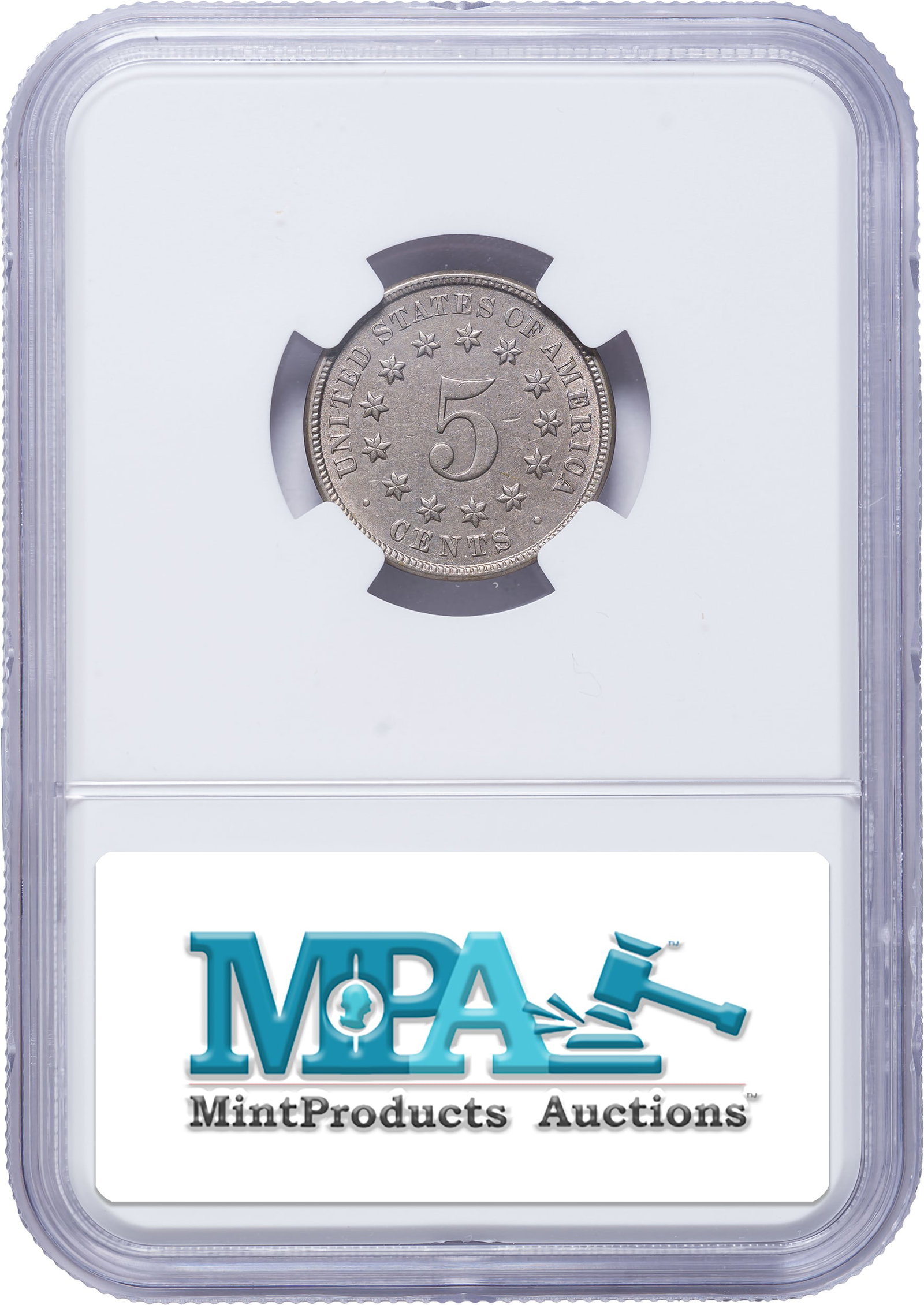 NGC AU Details 1870 Shield Nickel - 2