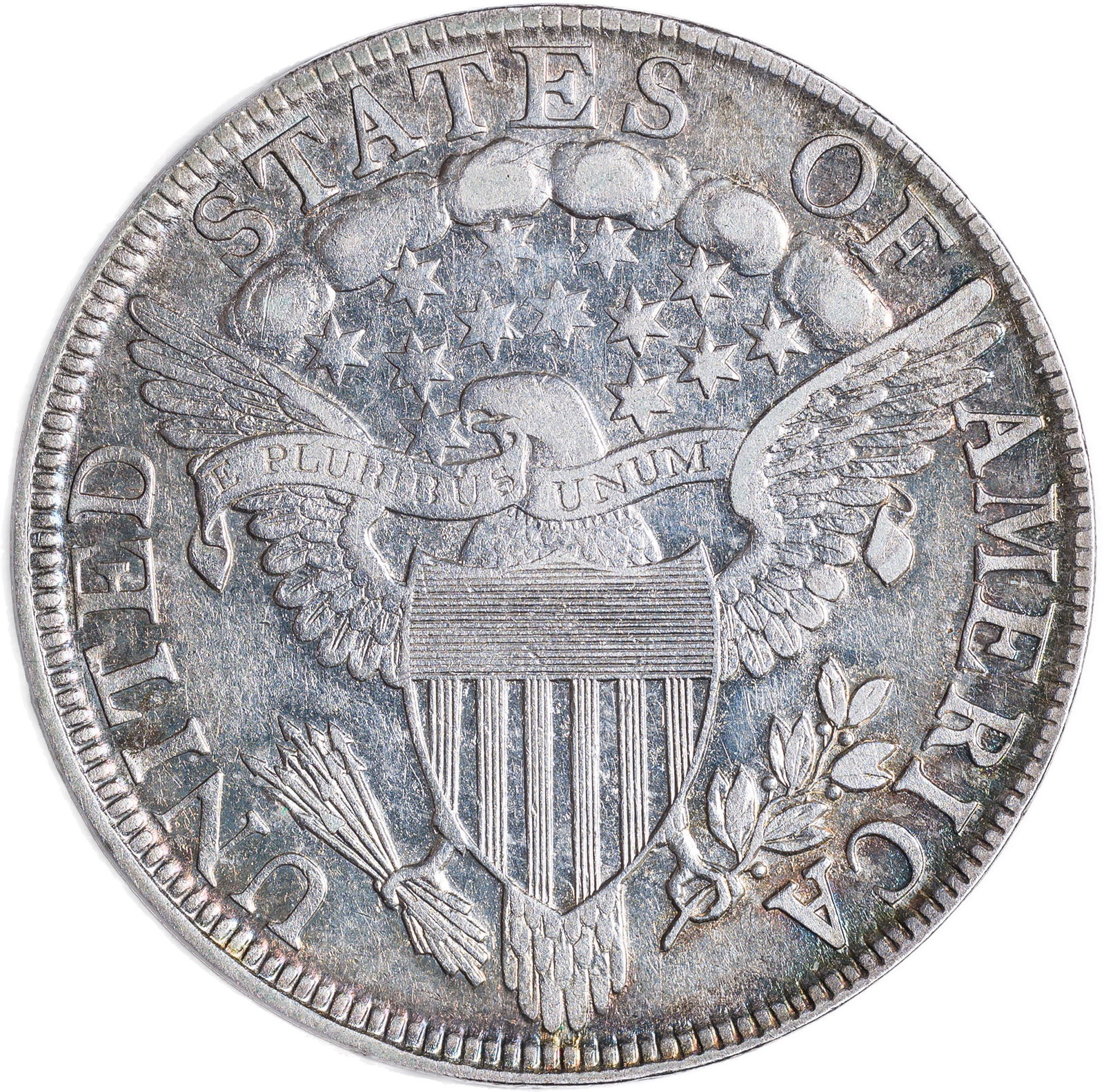 AU-50 Colorful 1803 Draped Bust Half Dollar - 2