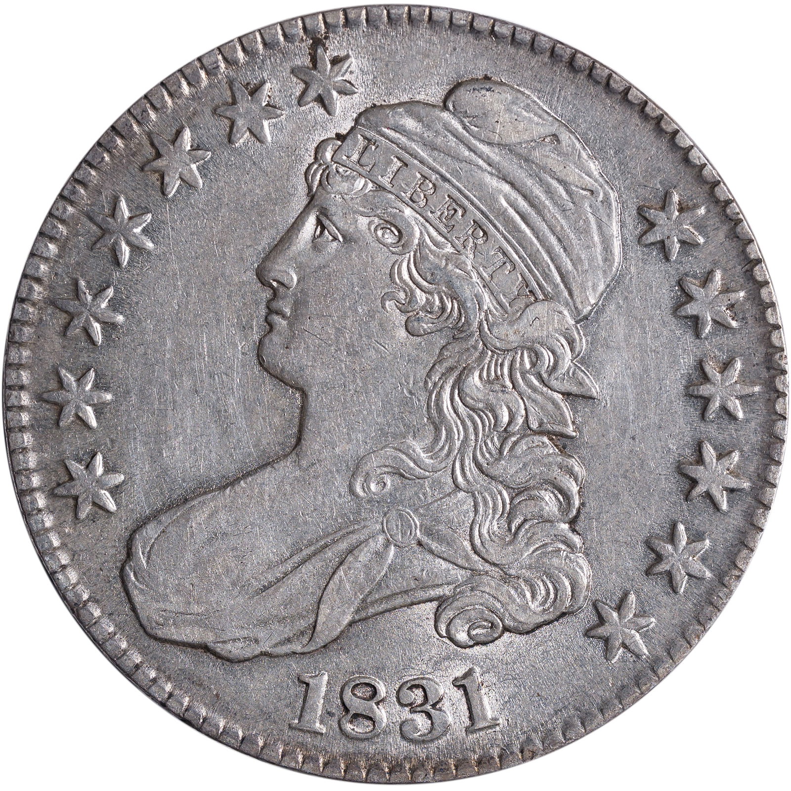 AU-50+ 1831 Half Dollar (1 of 2)