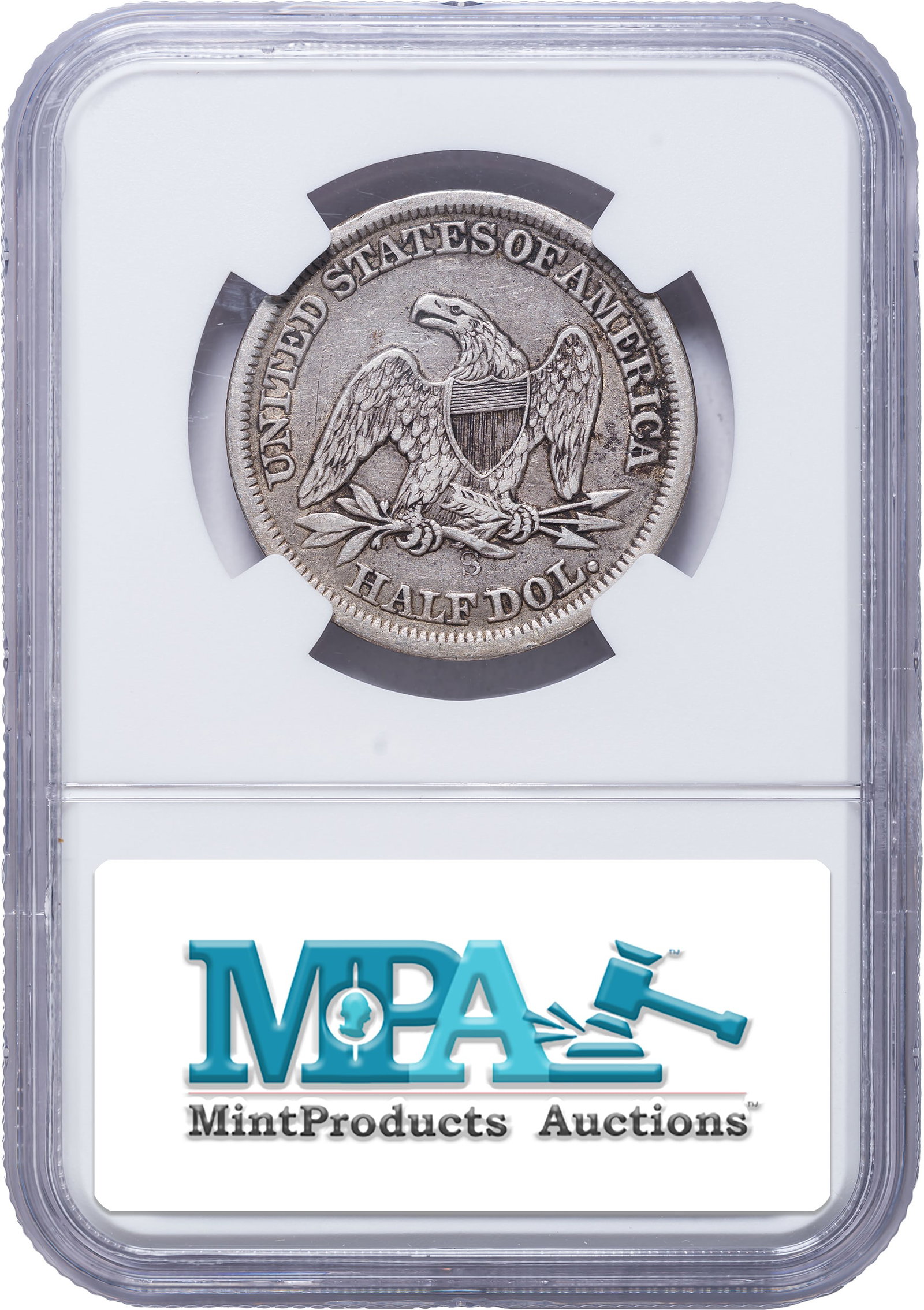 NGC EF-40 1864-S Seated Half Dollar - 2