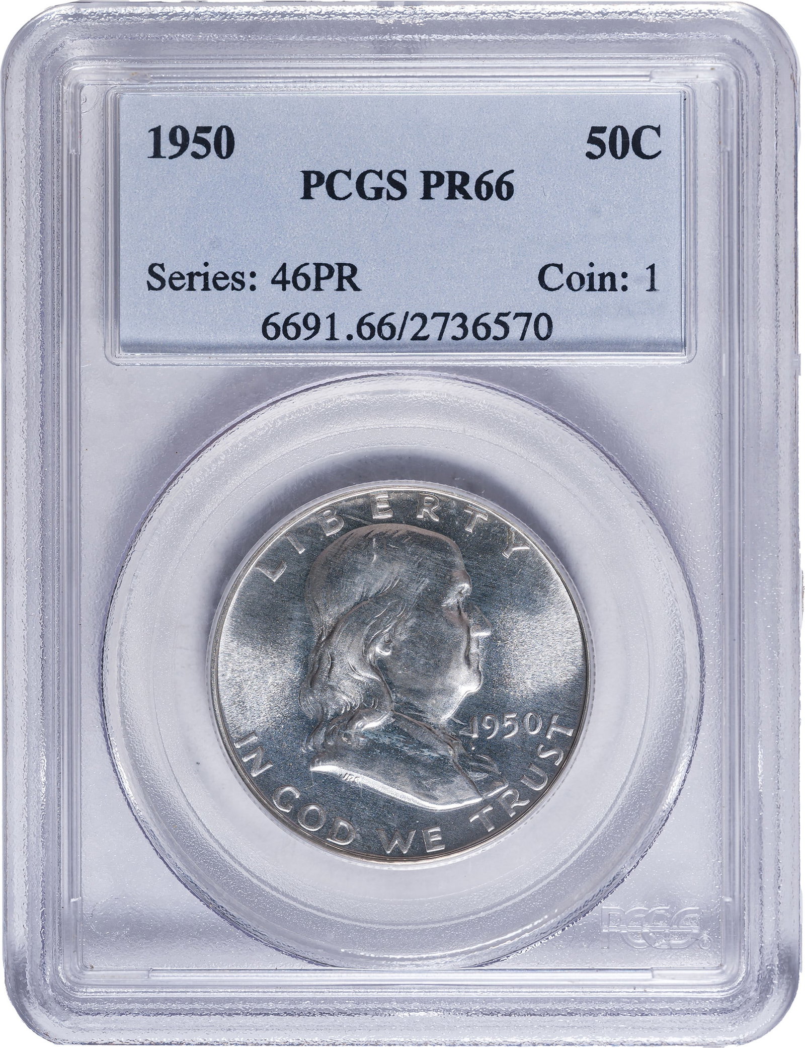 PCGS Proof-66 1950 Half Dollar (1 of 2)