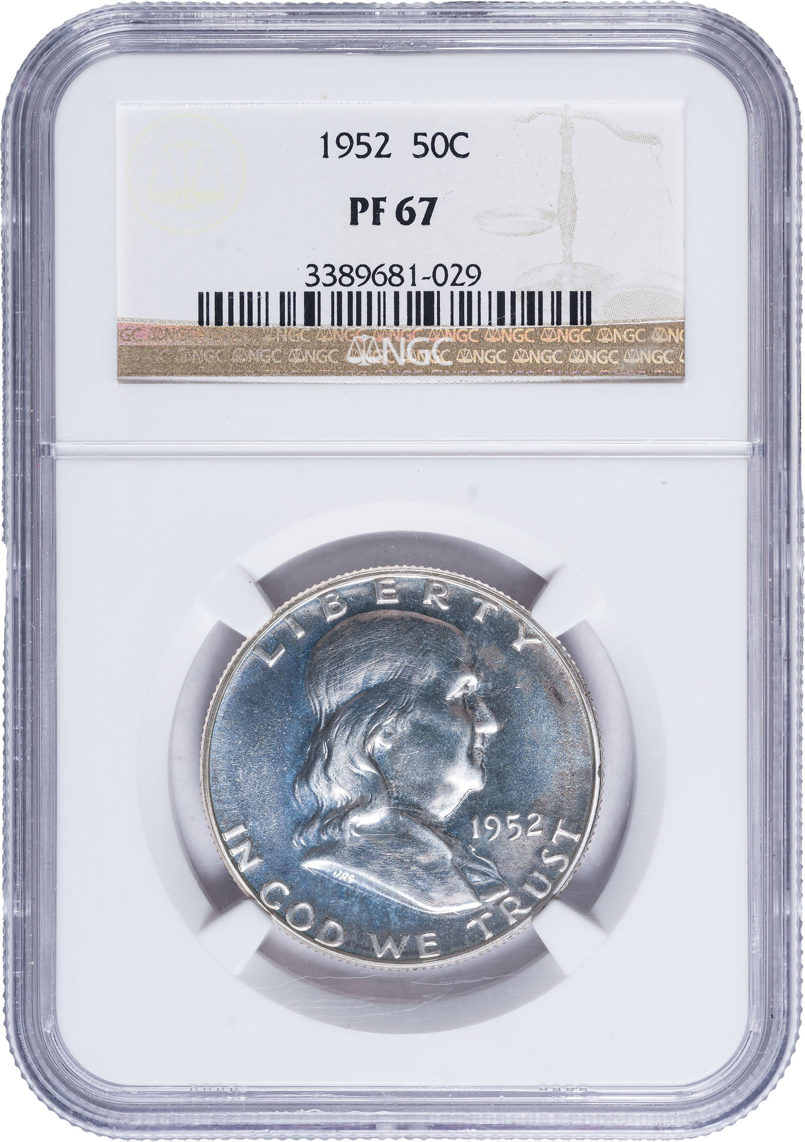 NGC Proof-67 1952 Franklin Half Dollar (1 of 2)