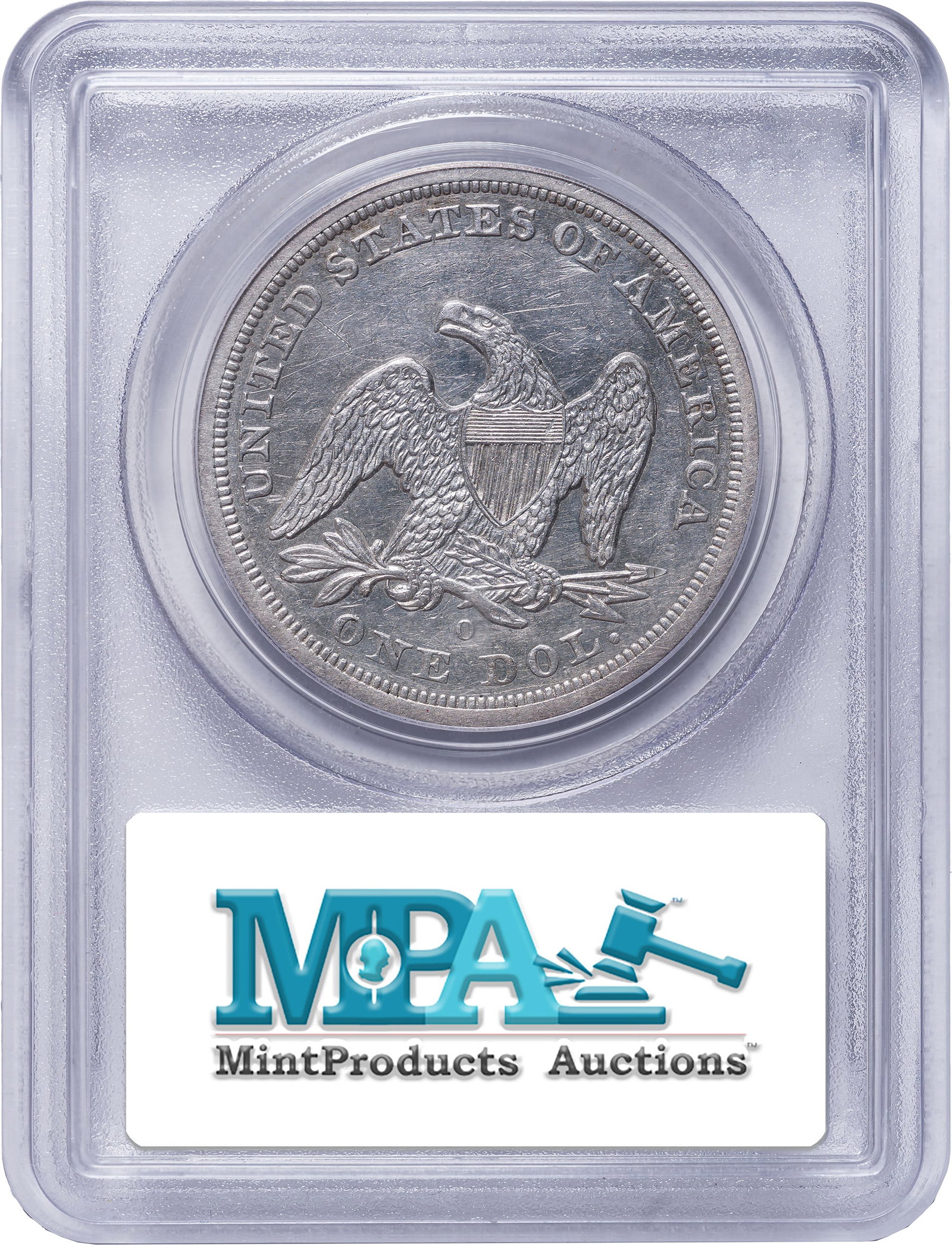 PCGS EF-45 1860-O Seated Dollar - 2