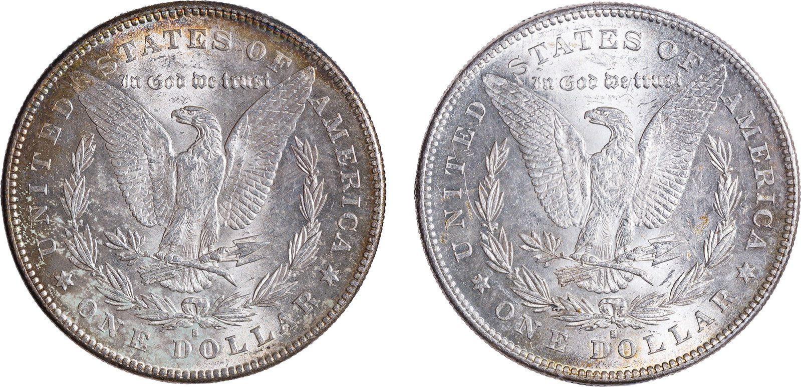 Unc Pair 1878-S Morgan Dollars - 2