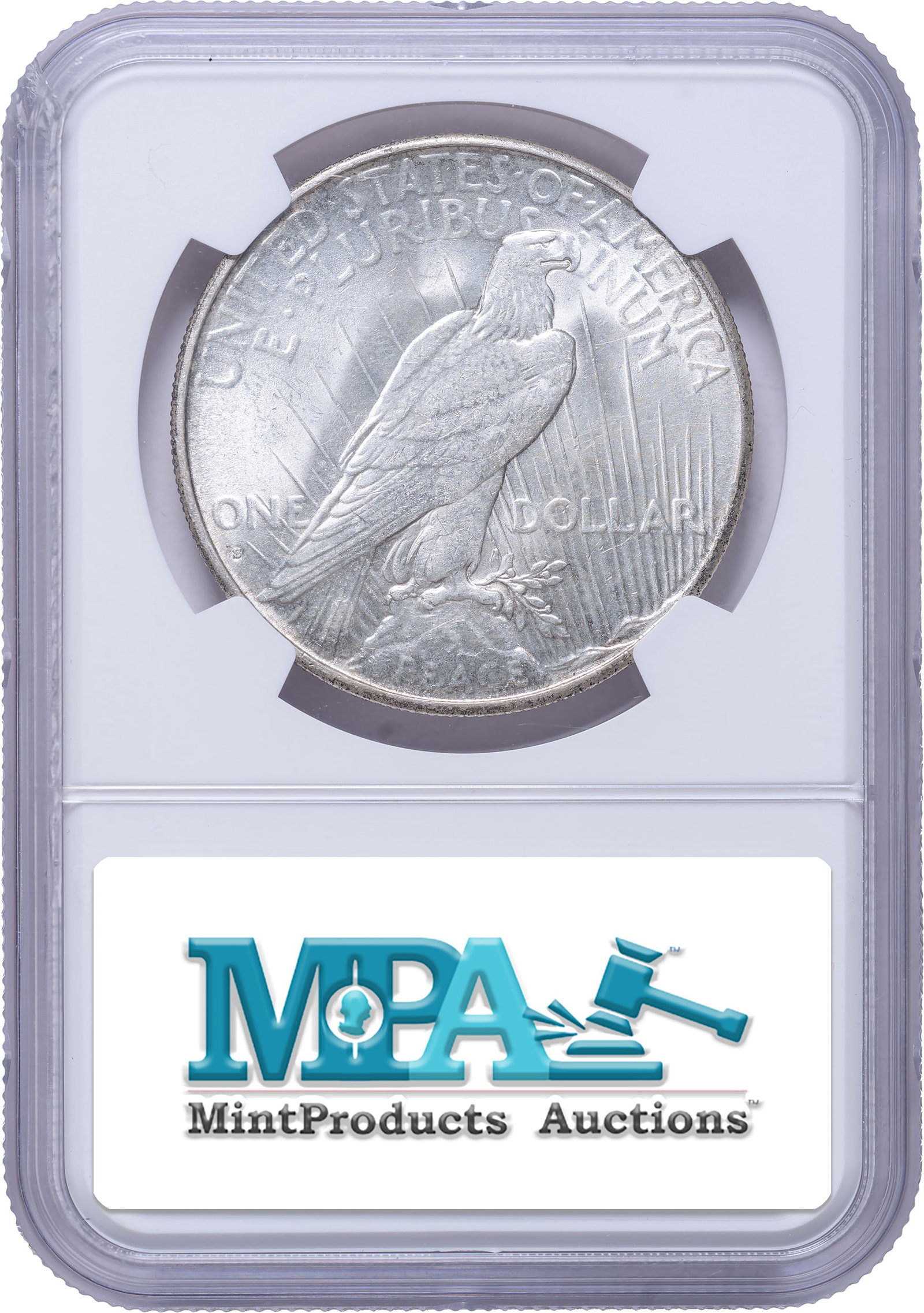 NGC AU-58 1928-S Peace Dollar - 2