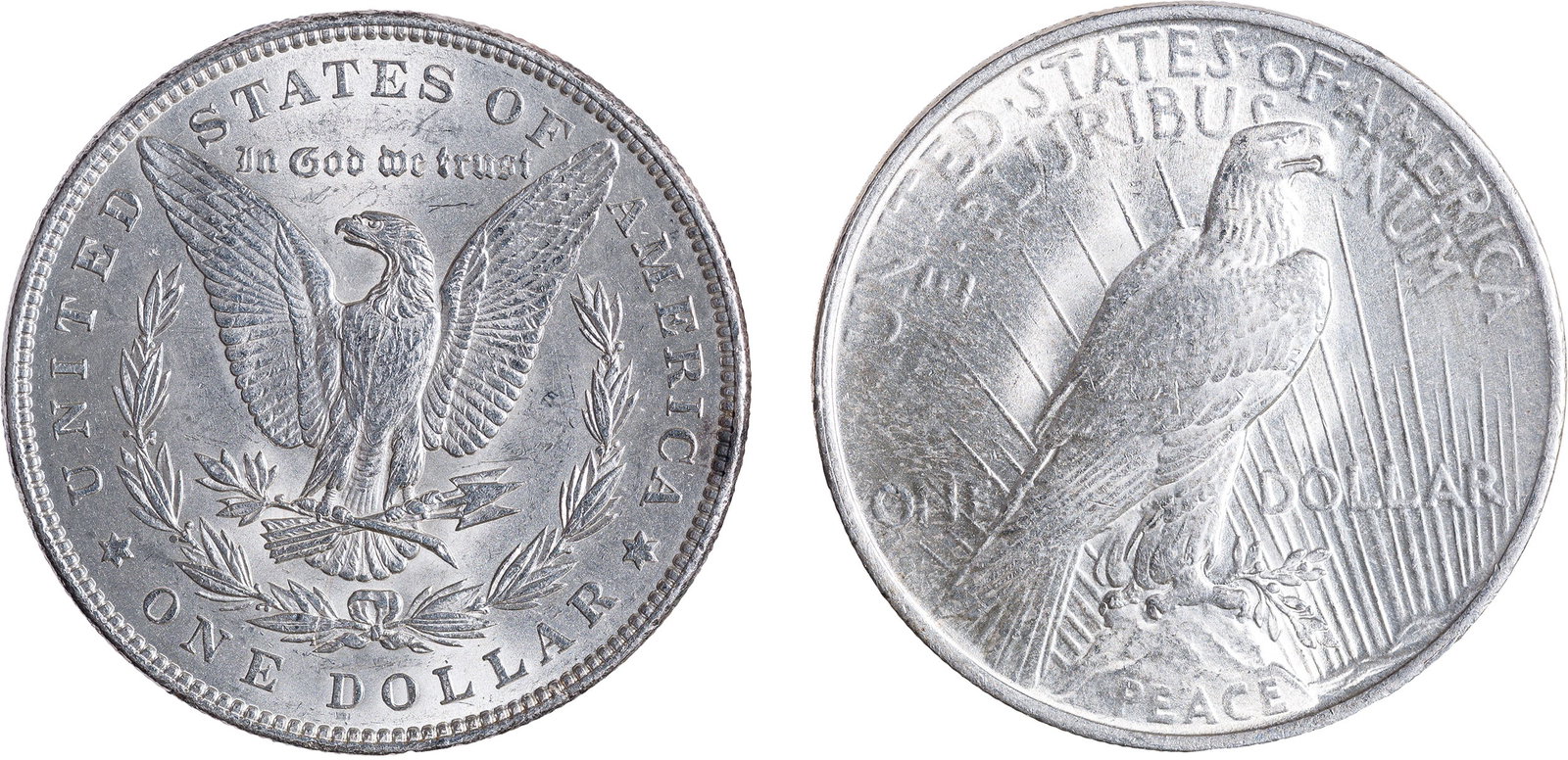 Morgan & Peace Dollar Pair - 2