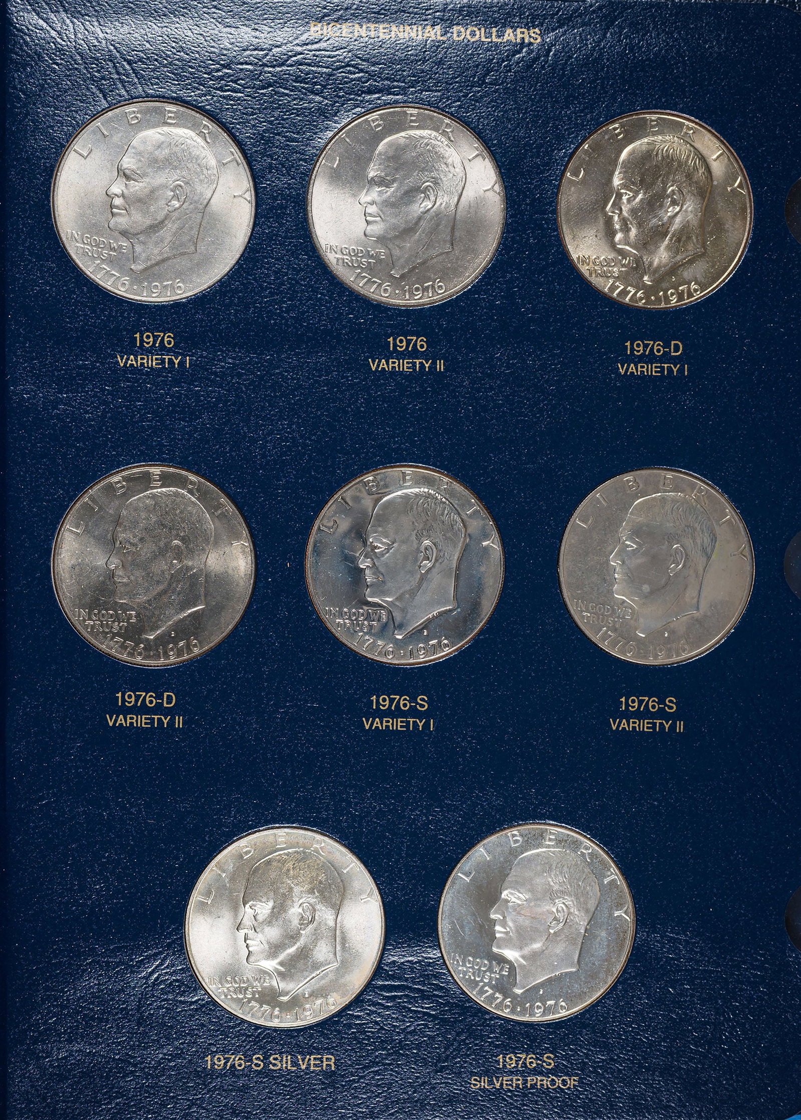 Complete Eisenhower Dollar Set - 3