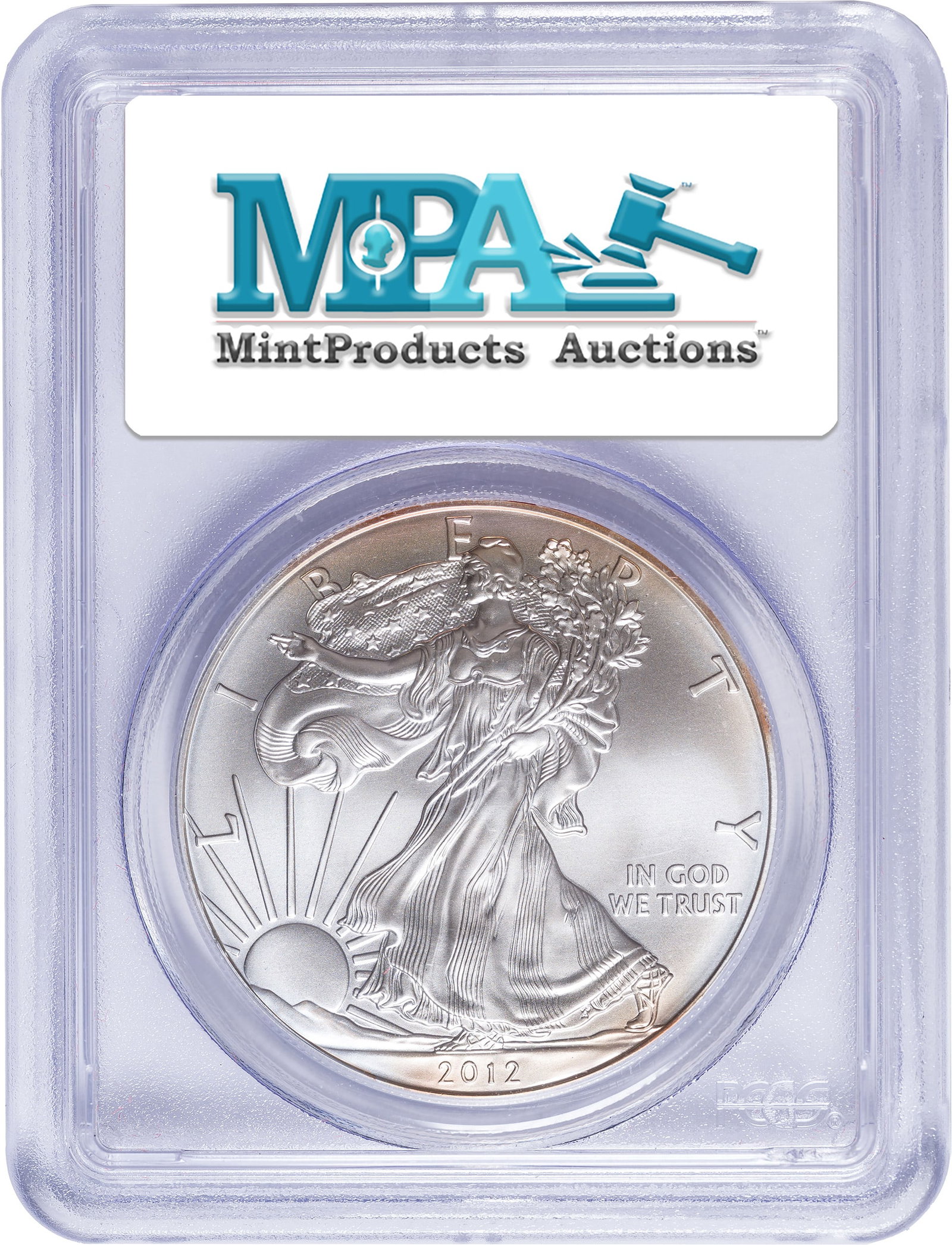 PCGS MS-70 2012-(S) American Eagle Silver $1 - 2