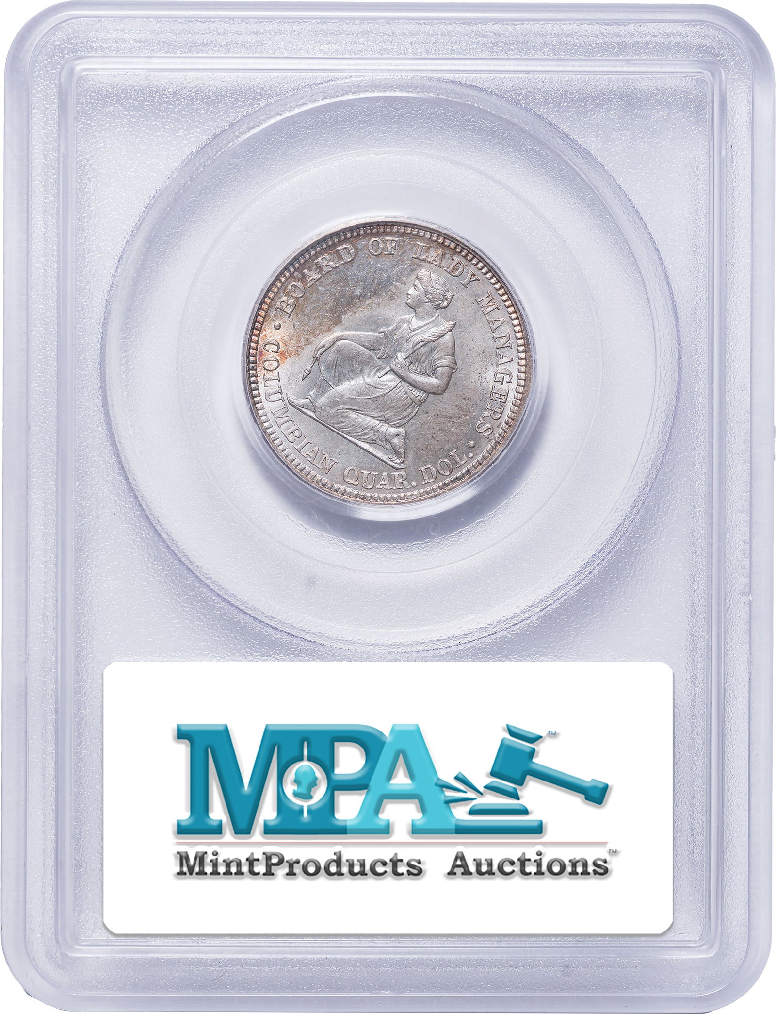 PCGS MS-62 CAC 1893 Isabella Quarter - 2