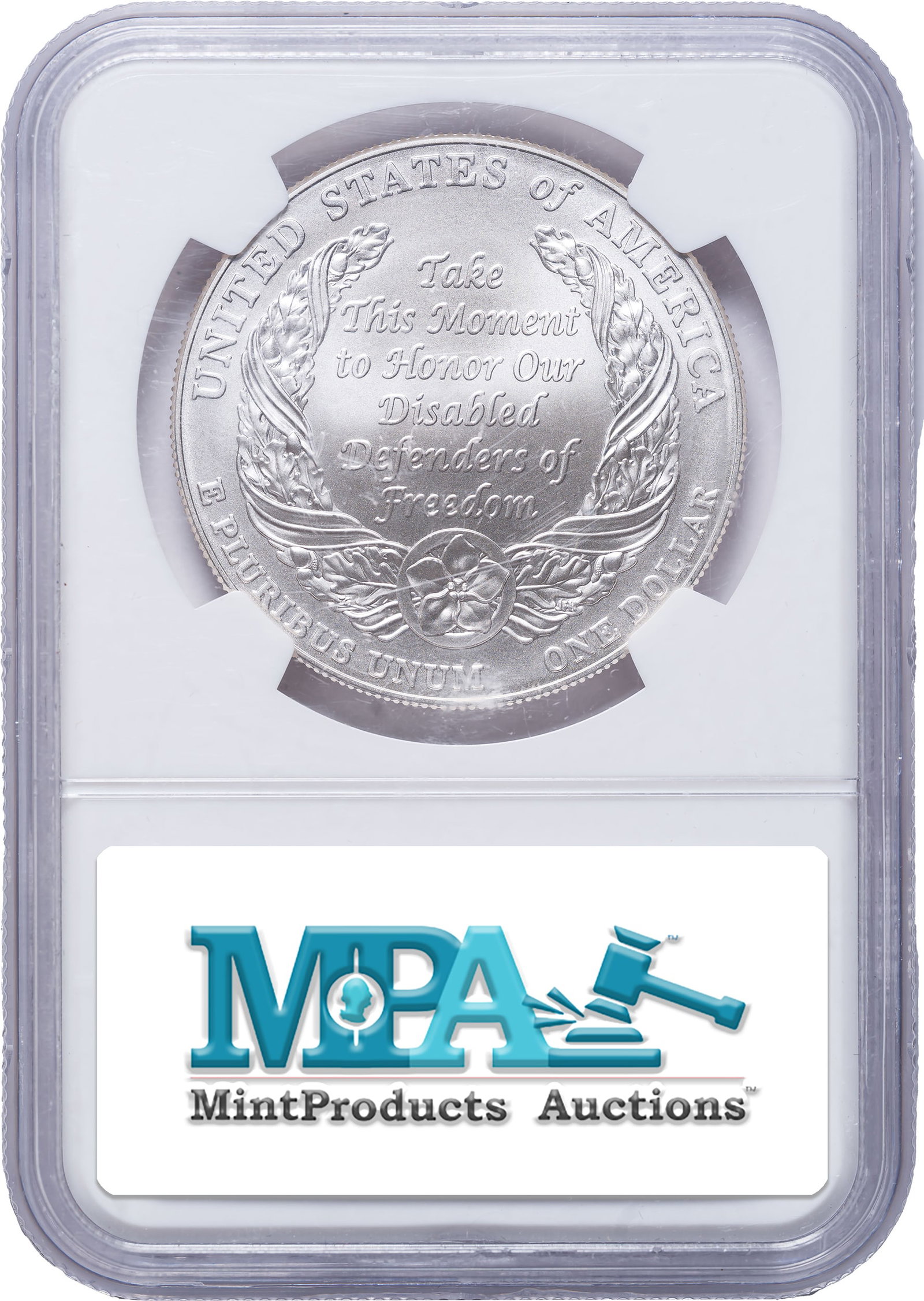 NGC MS-70 2010-W Disabled Veterans Silver $1 - 2