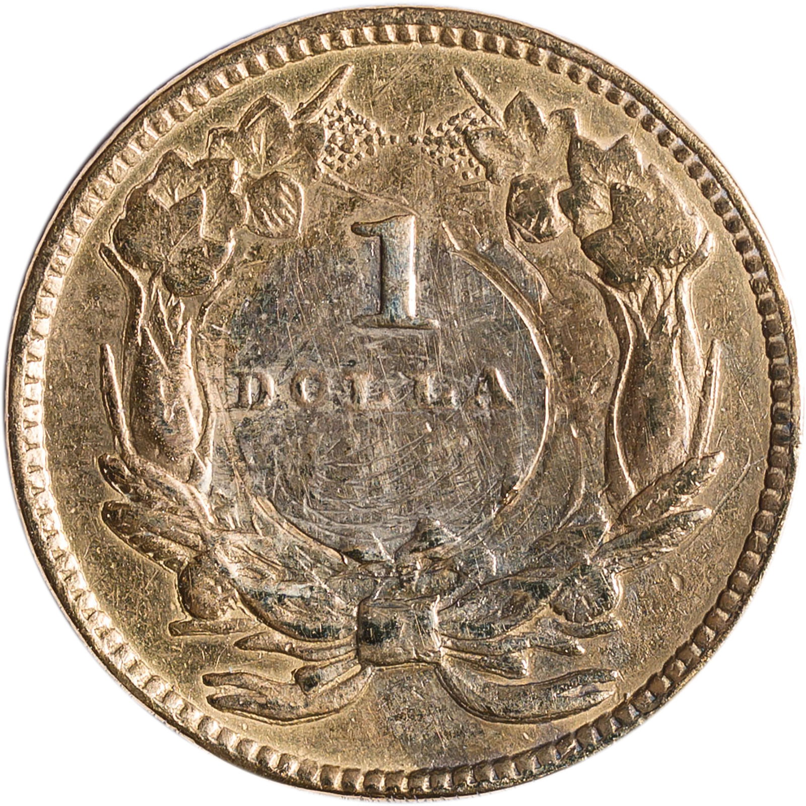 Ex Jewelry 1854 Type II $1 Gold - 2