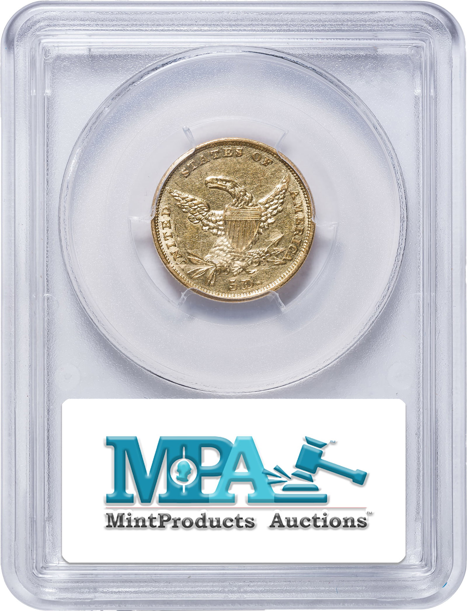 PCGS AU-55 1834 Classic Head $5 Gold - 2