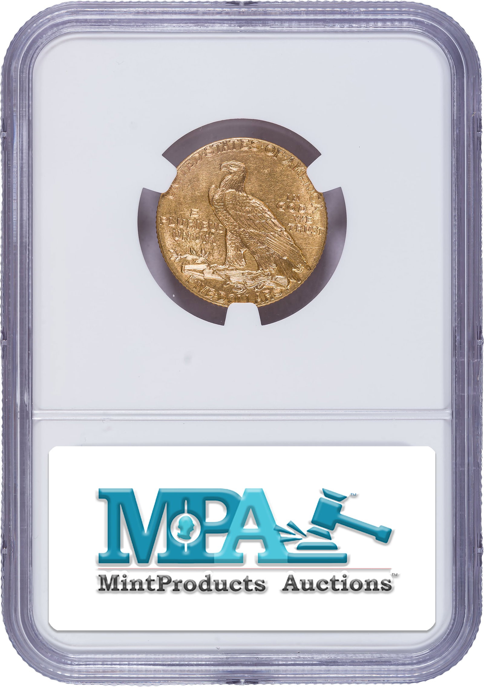 NGC MS-62 1912 $5 Gold - 2